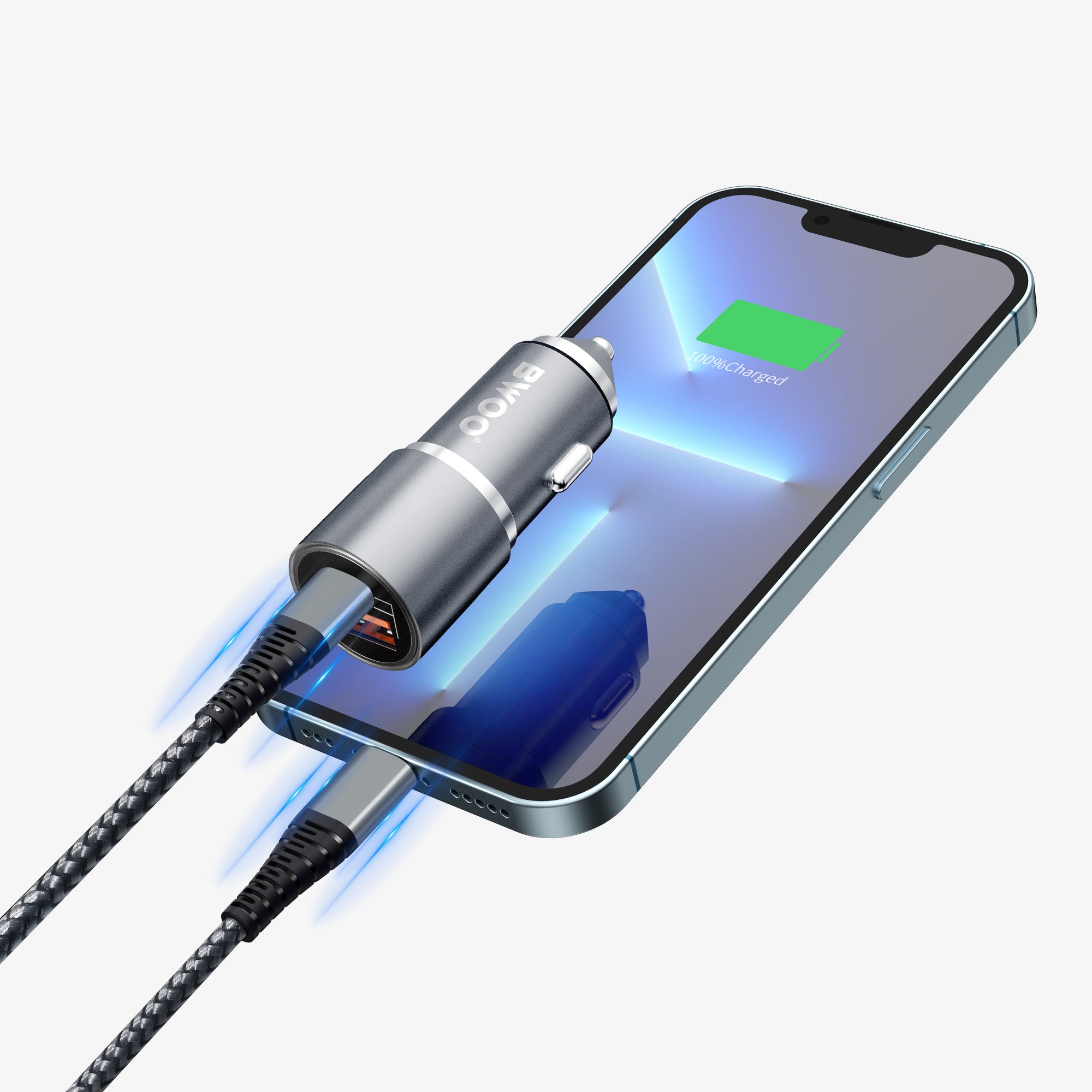 PD+QC3.0 38W Dual Output Car Phone Charger