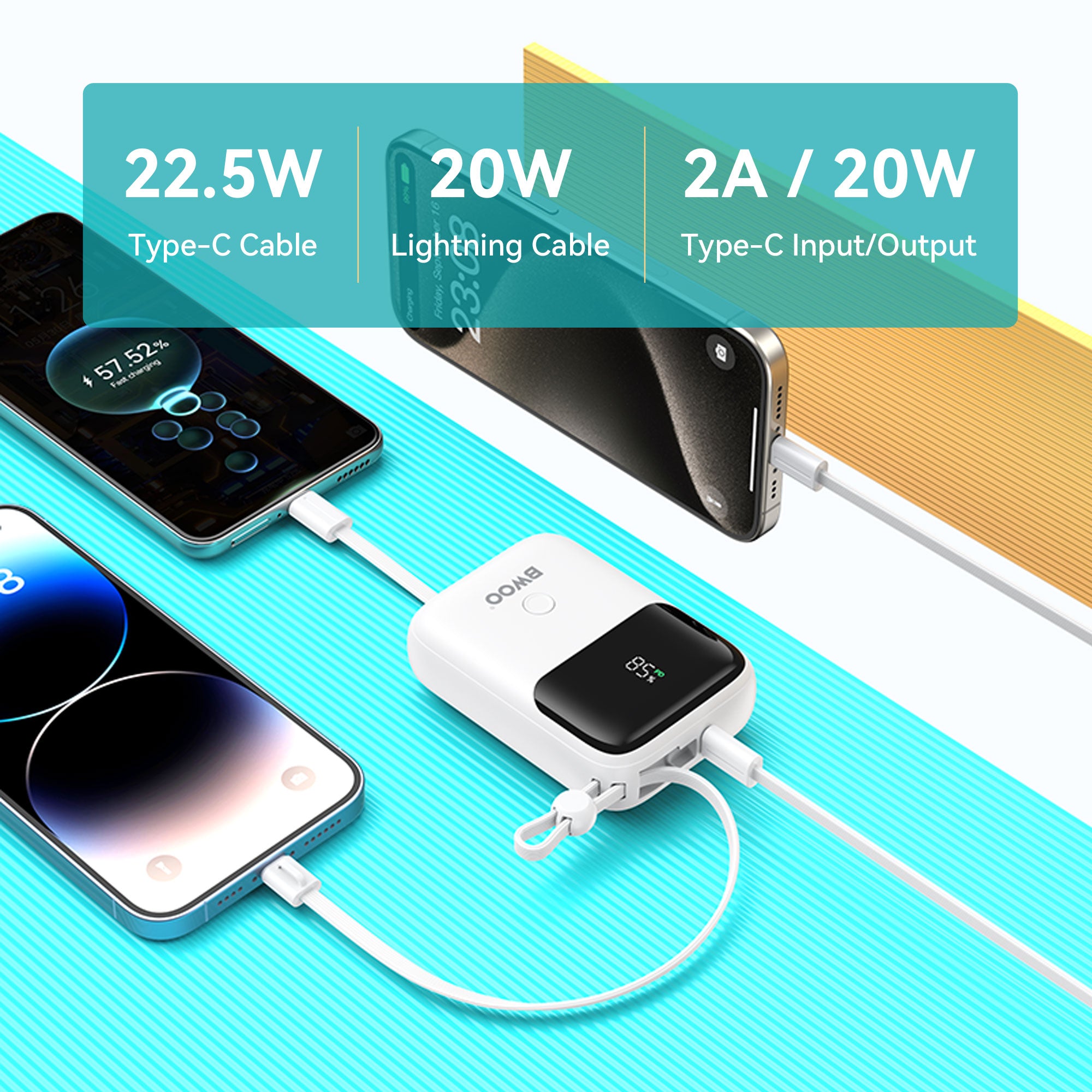 Mini Built-in Cable Power Bank