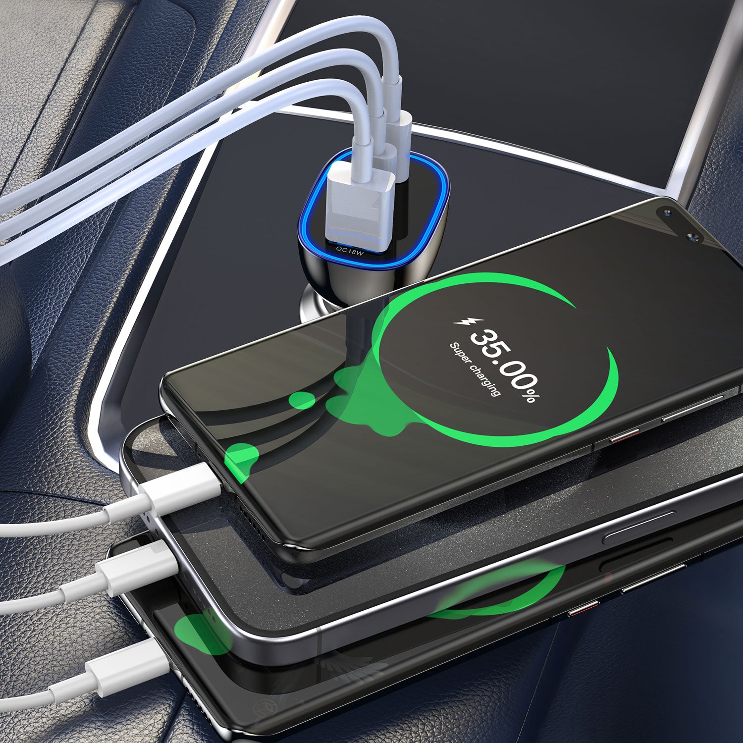 68W USB-C Car Charger