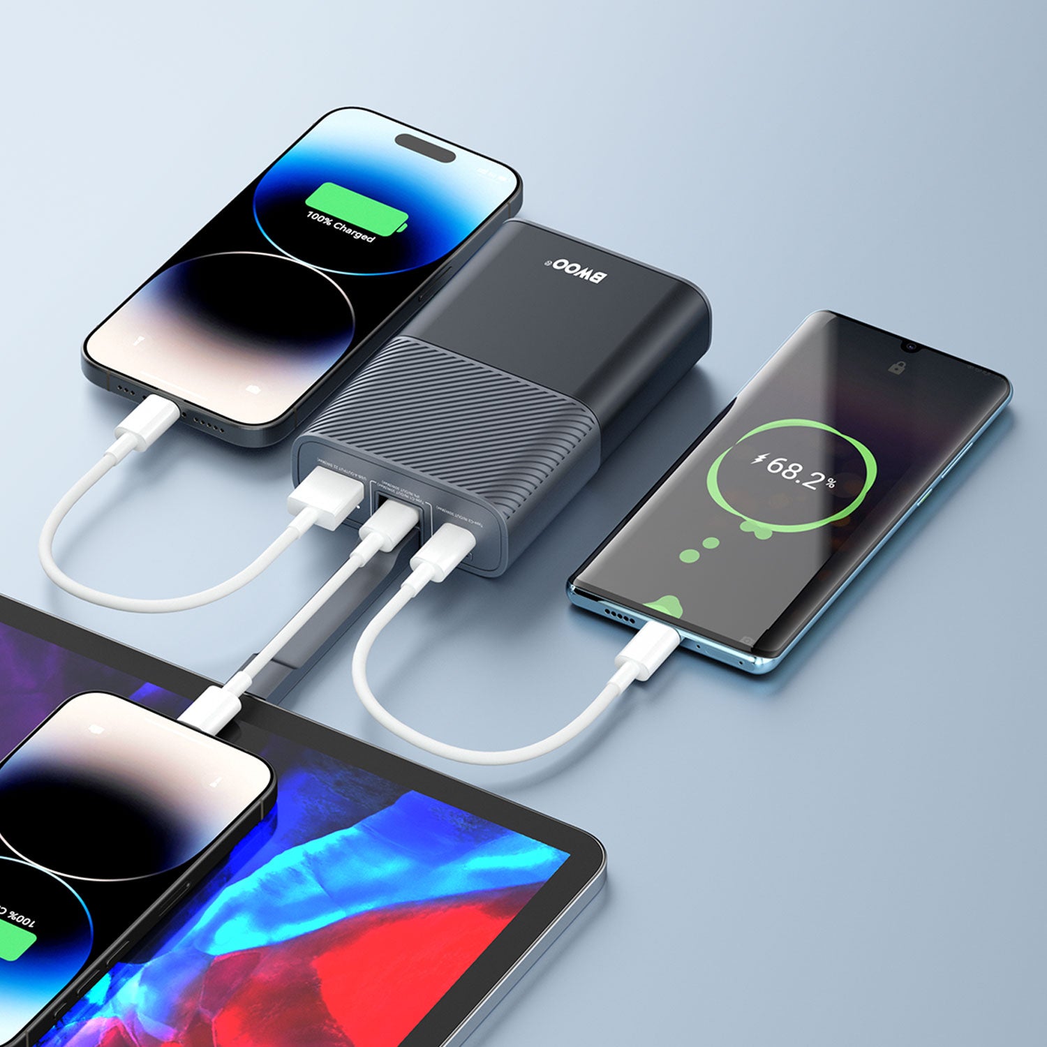 Power Bank with Built-in Cable