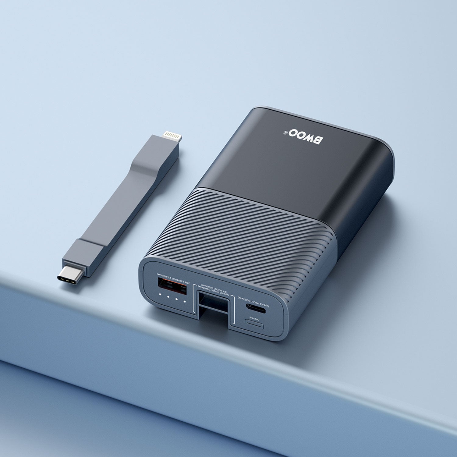 Power Bank with Built-in Cable