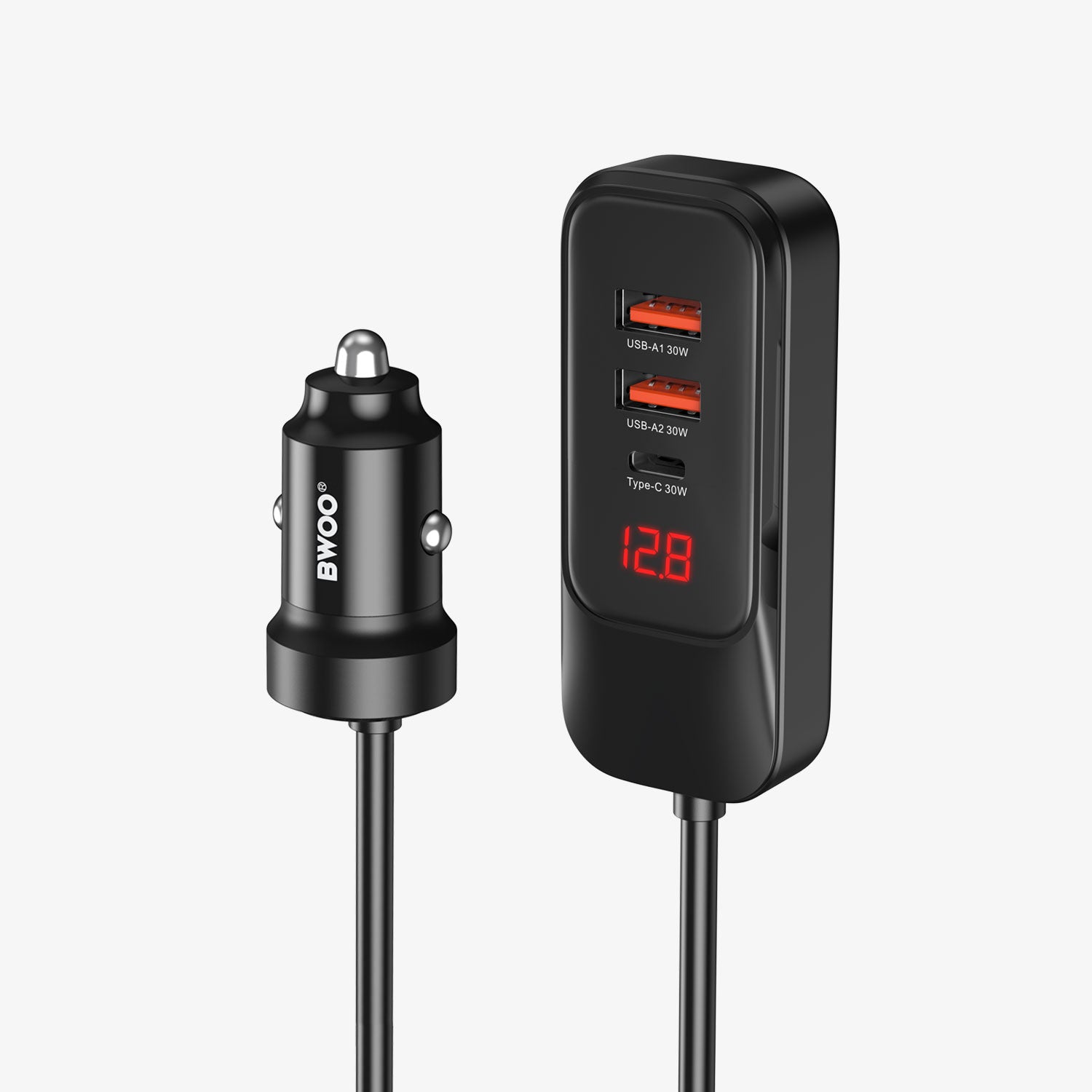 120W Multi 4 ports USB-C Car Charger