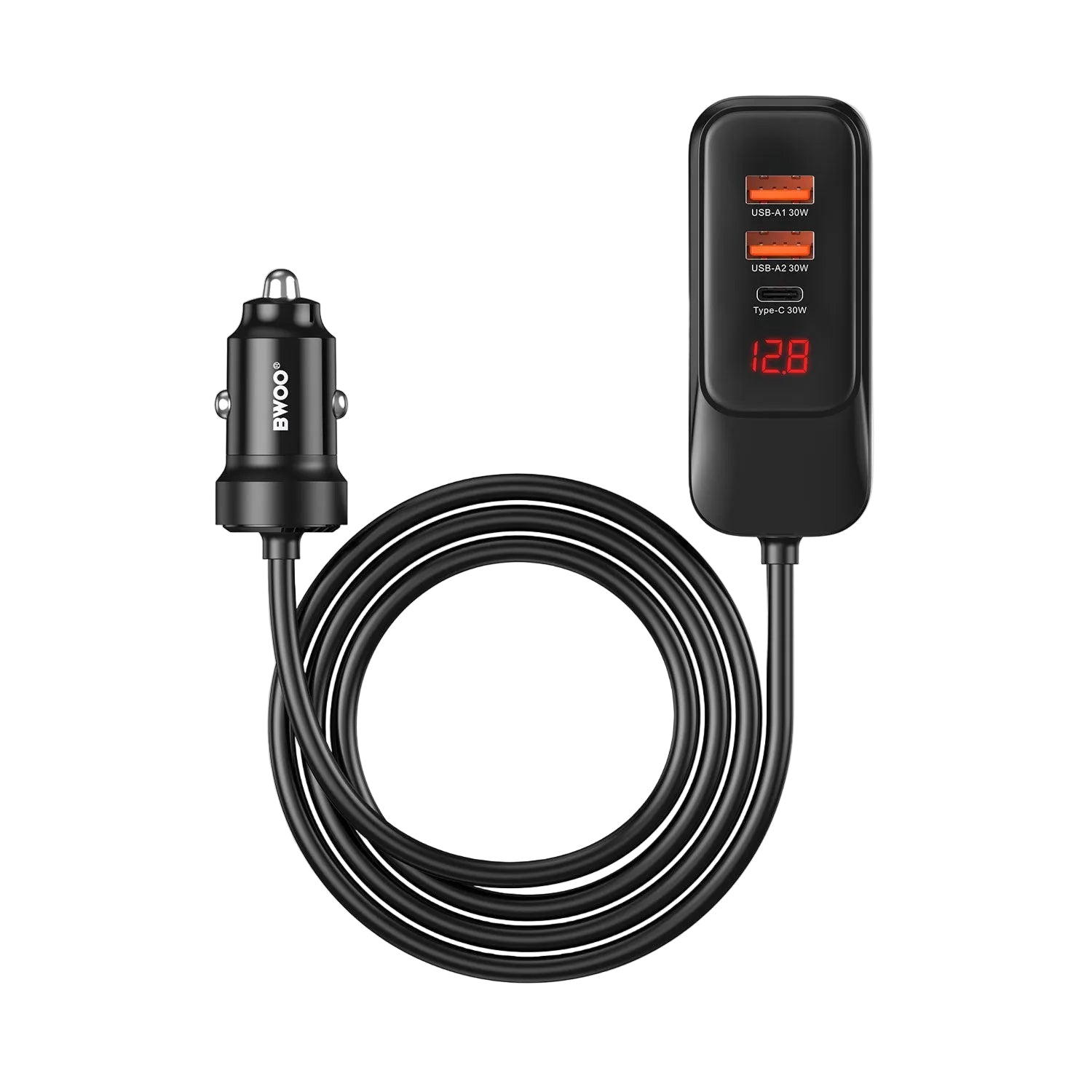 120W Multi 4 ports USB-C Car Charger