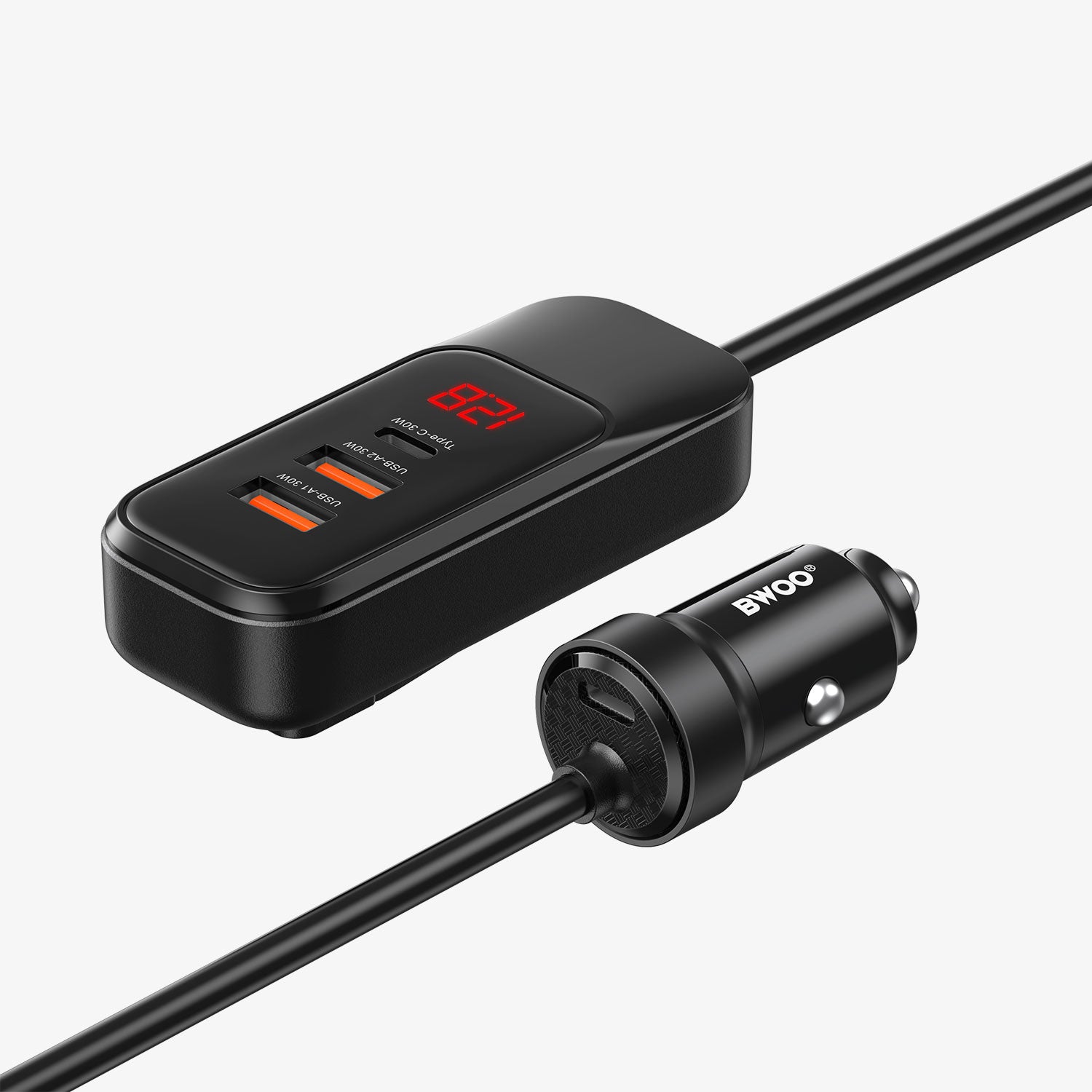 120W Multi 4 ports USB-C Car Charger