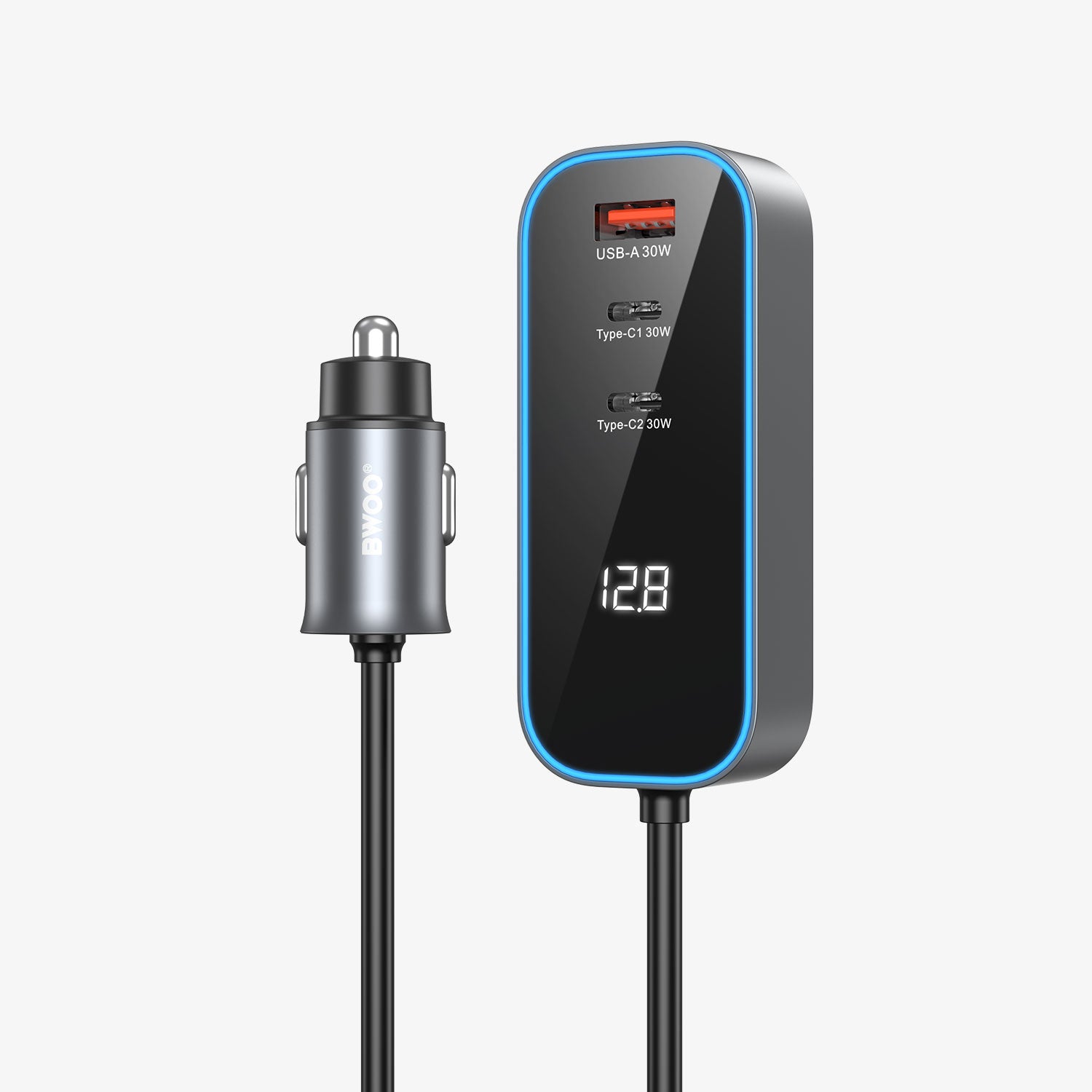 120W Multi 4 ports USB-C Car Charger