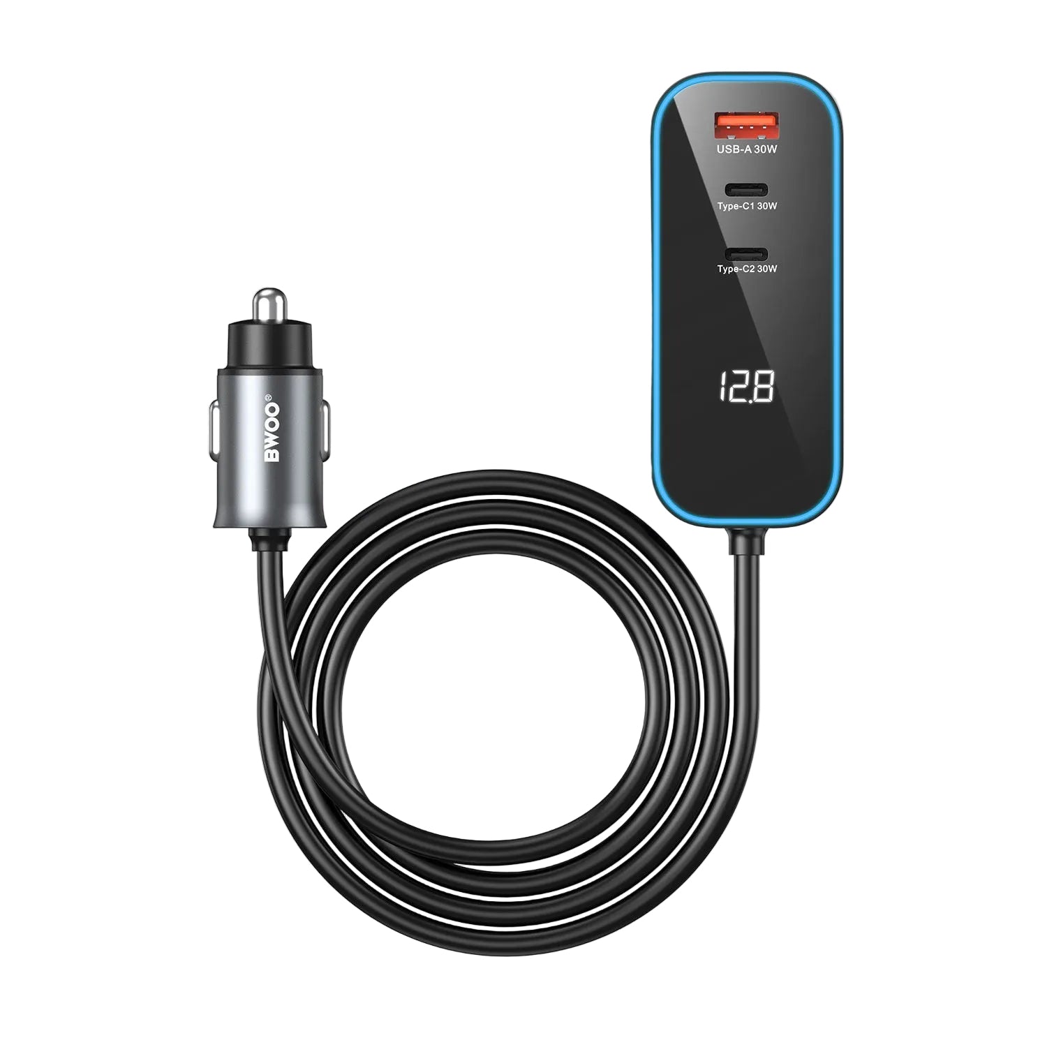 120W Multi 4 ports USB-C Car Charger