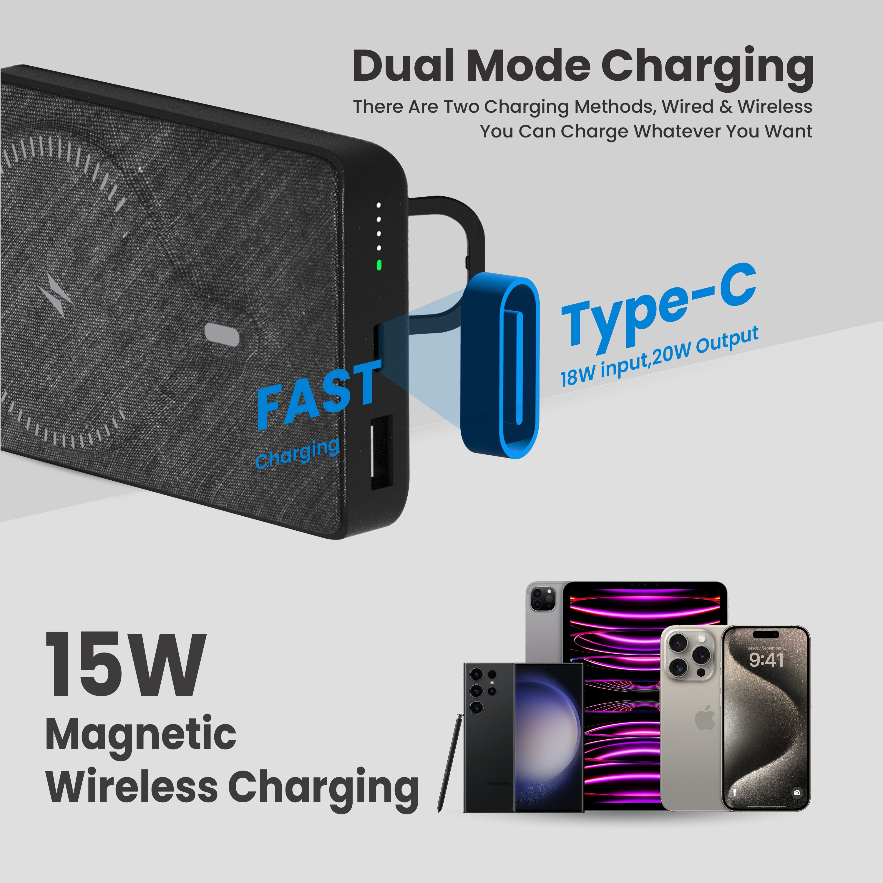 10000mAh Magnetic Mini Power Bank
