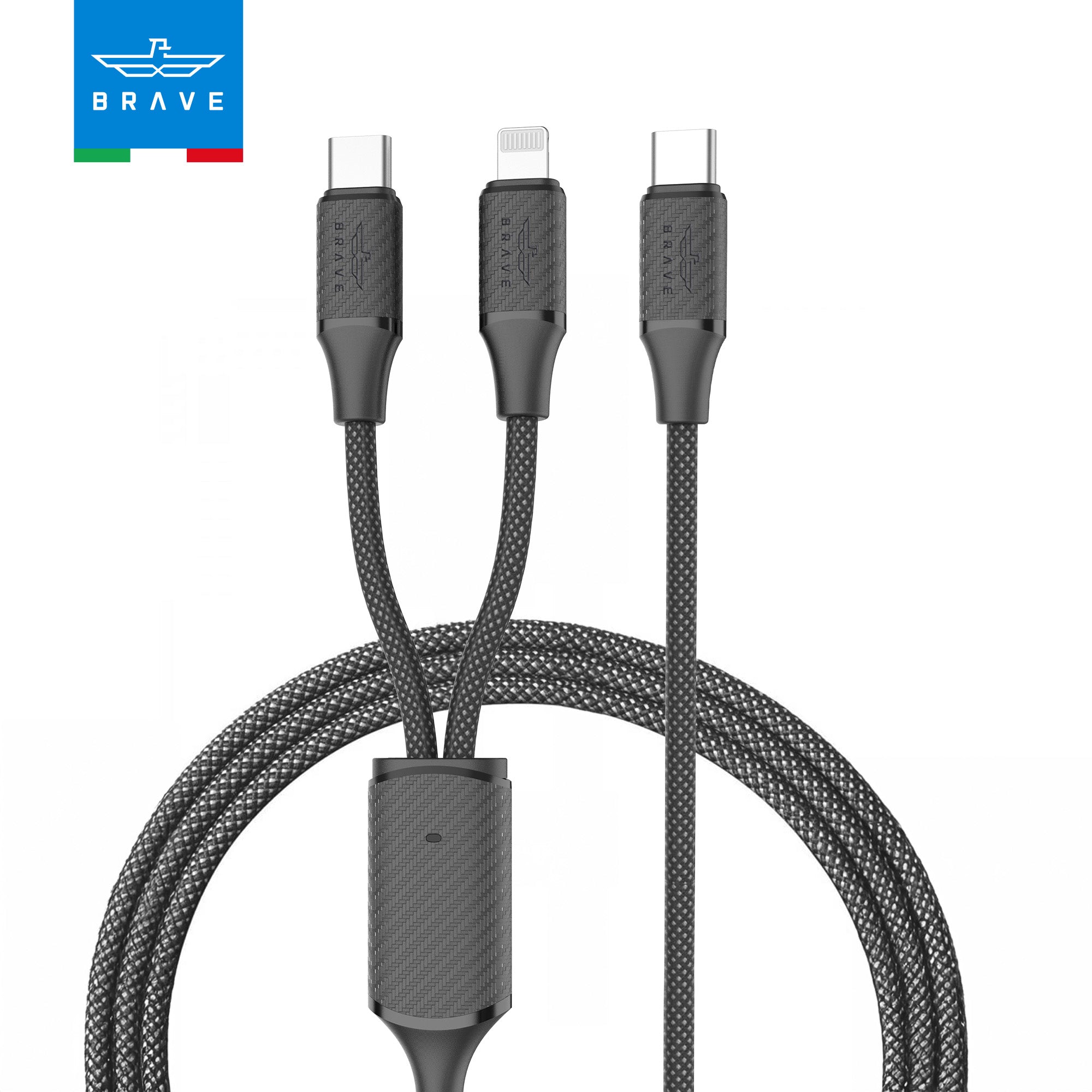 2-in-1 USB-C to USB-C & Lightning Cable 60W Fast Charging