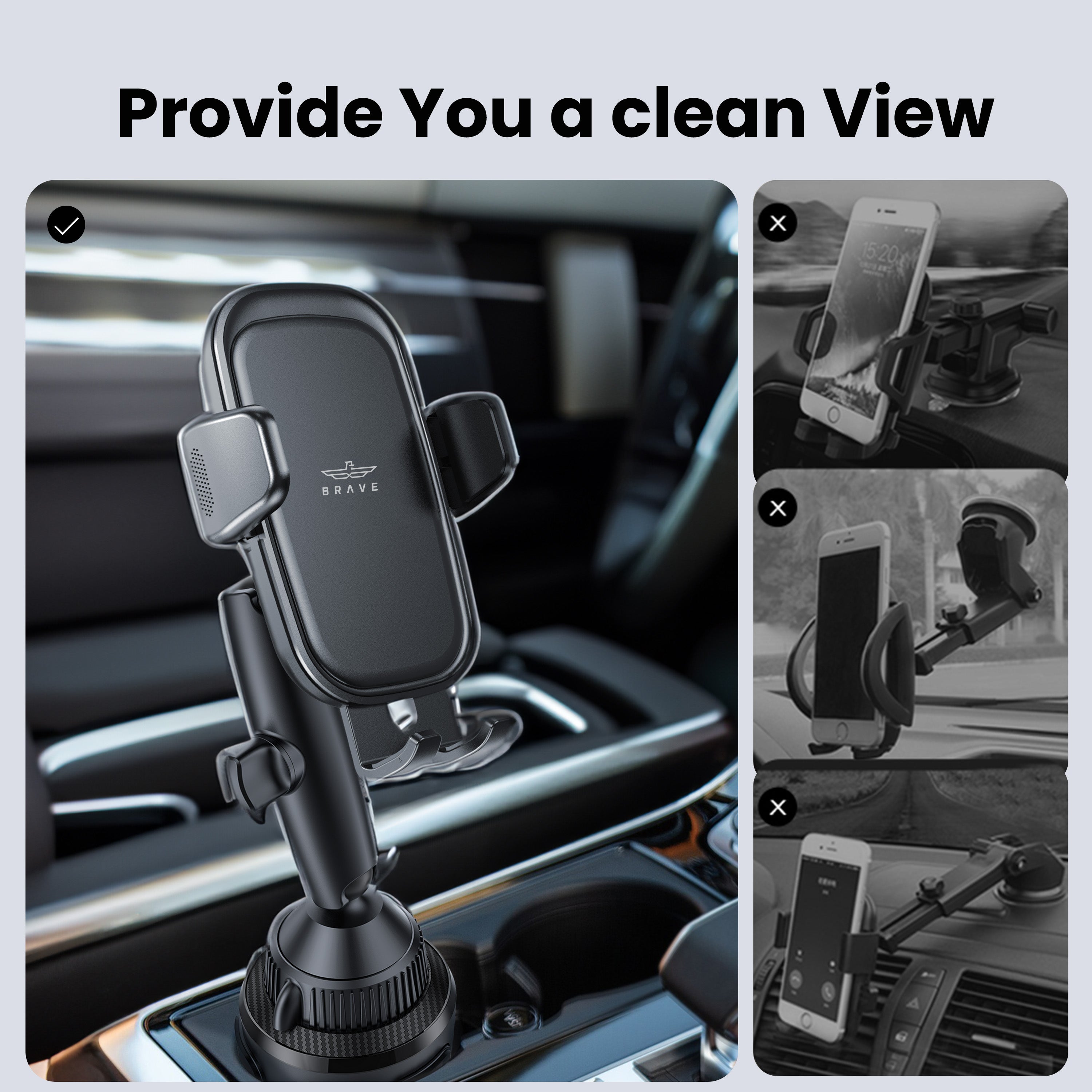 Car Cup Phone Holder