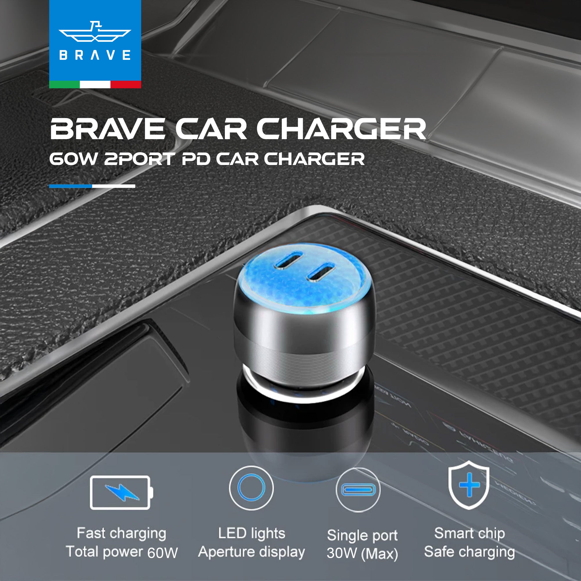 Dual Port Car Charger