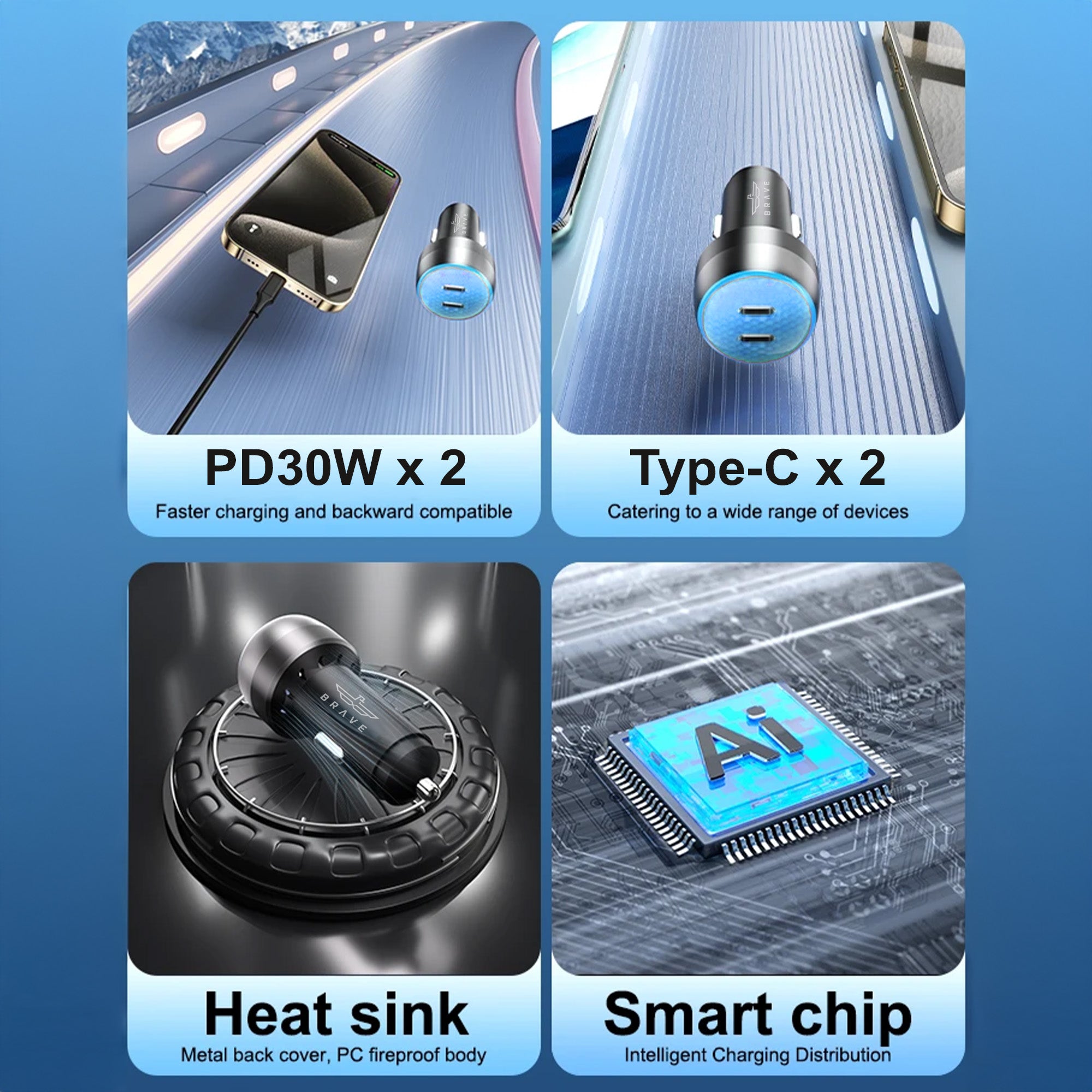 Dual Port Car Charger