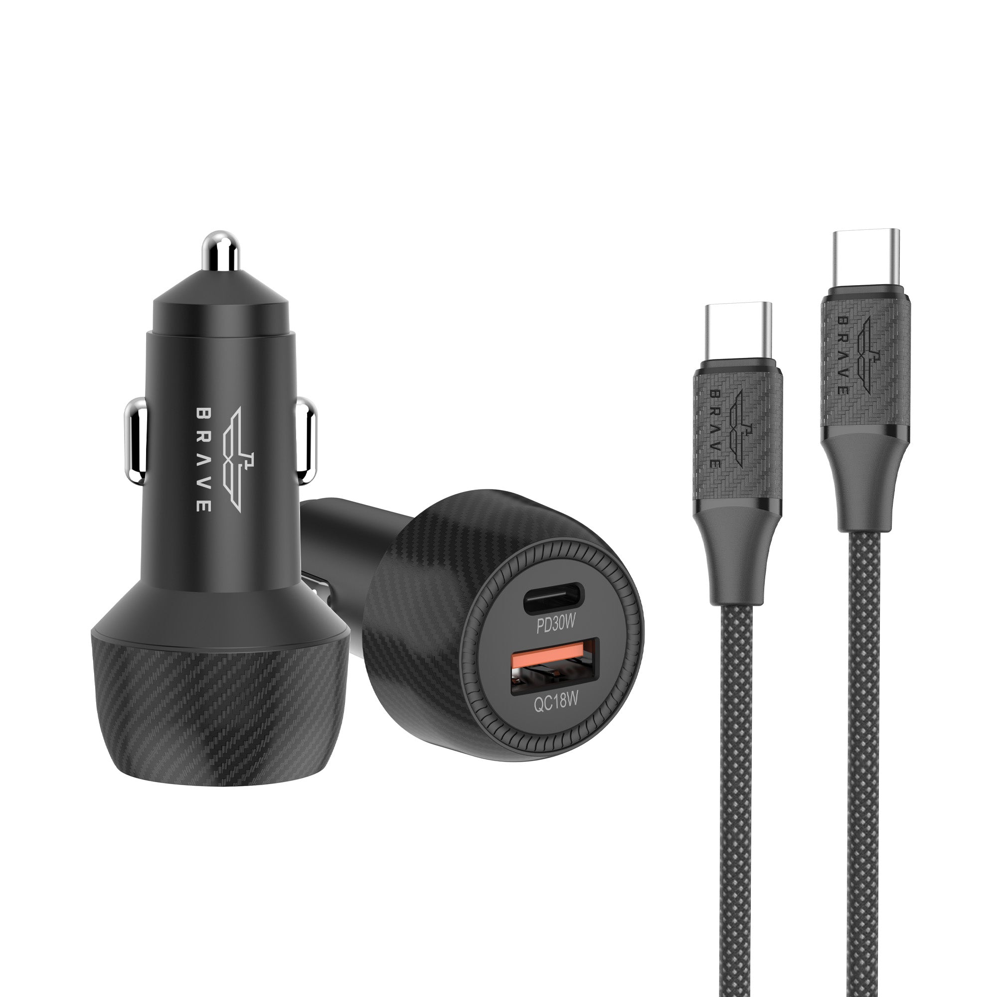 48W QC 3.0&PD Dual Port Car Charger
