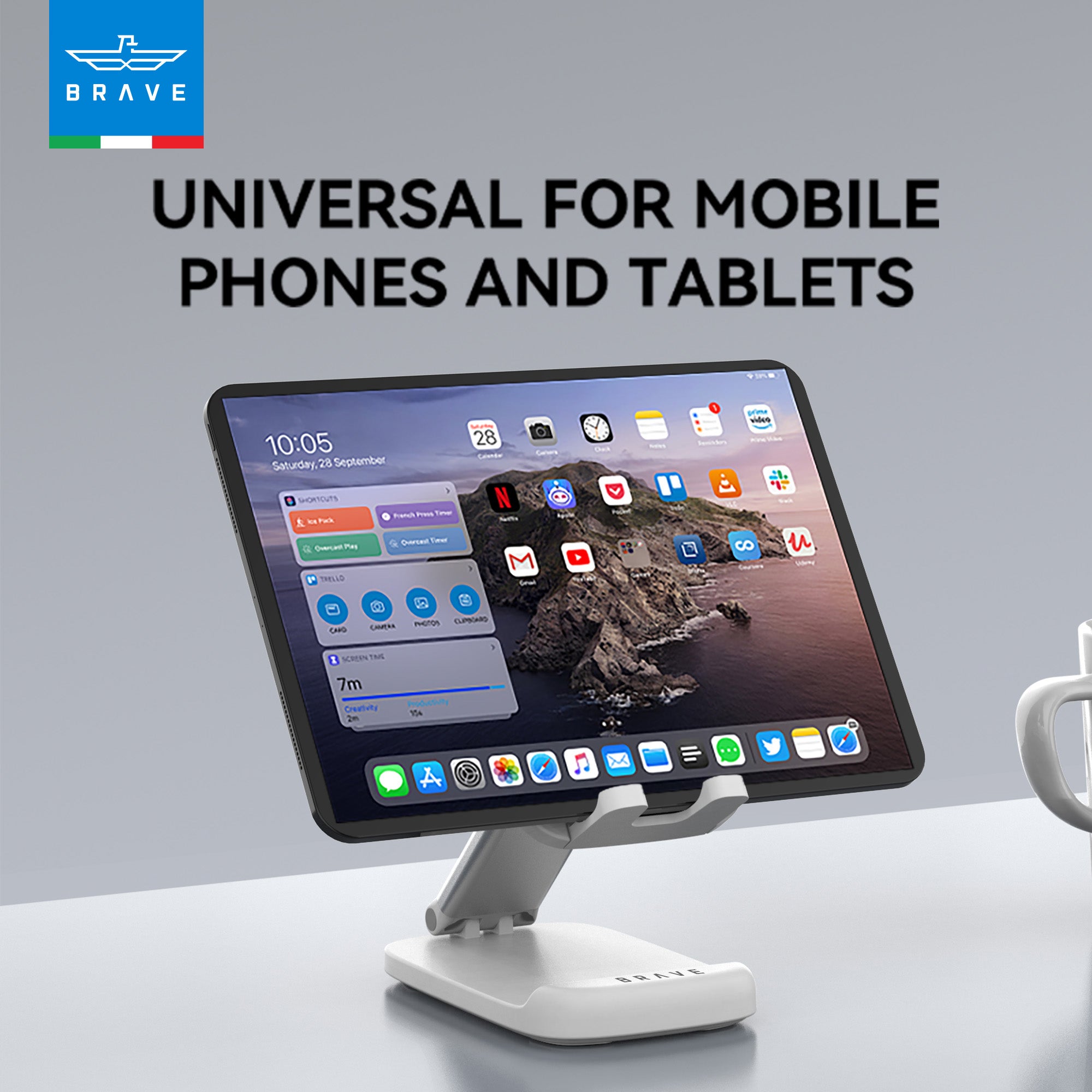 2-in-1 Foldable Phone & Tablet Stand