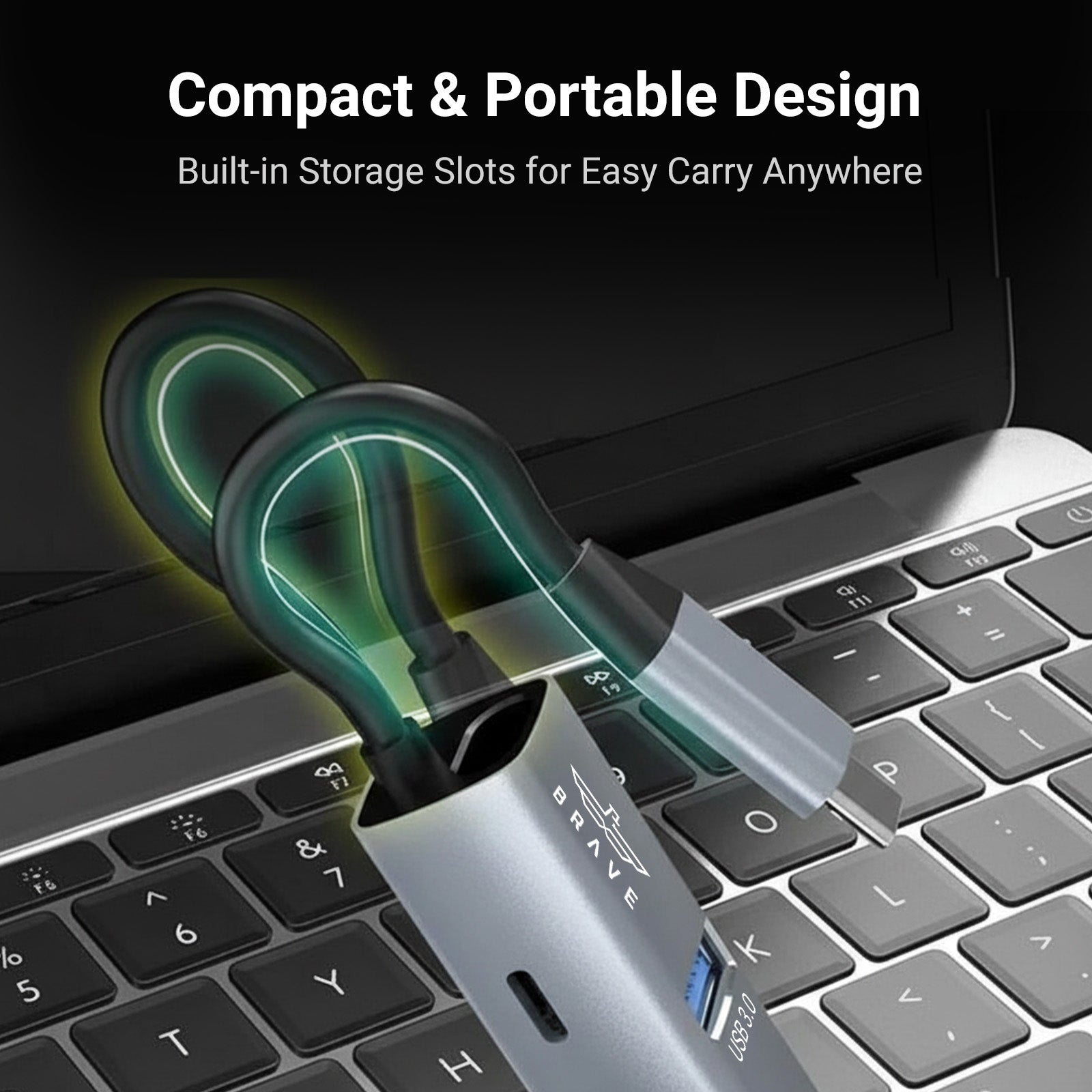 3-in-1 USB-C Multiport Hub