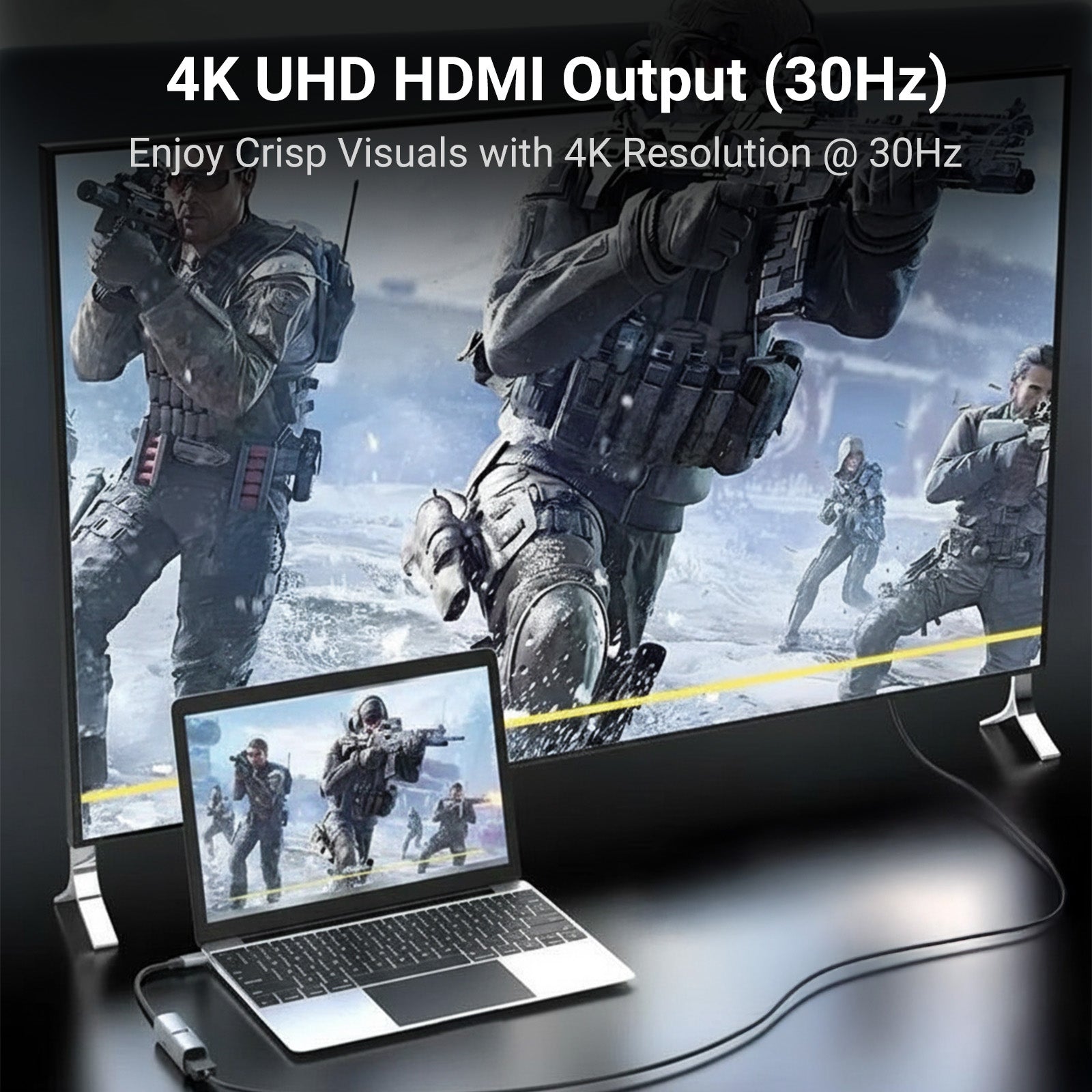 3-in-1 USB-C Multiport Hub