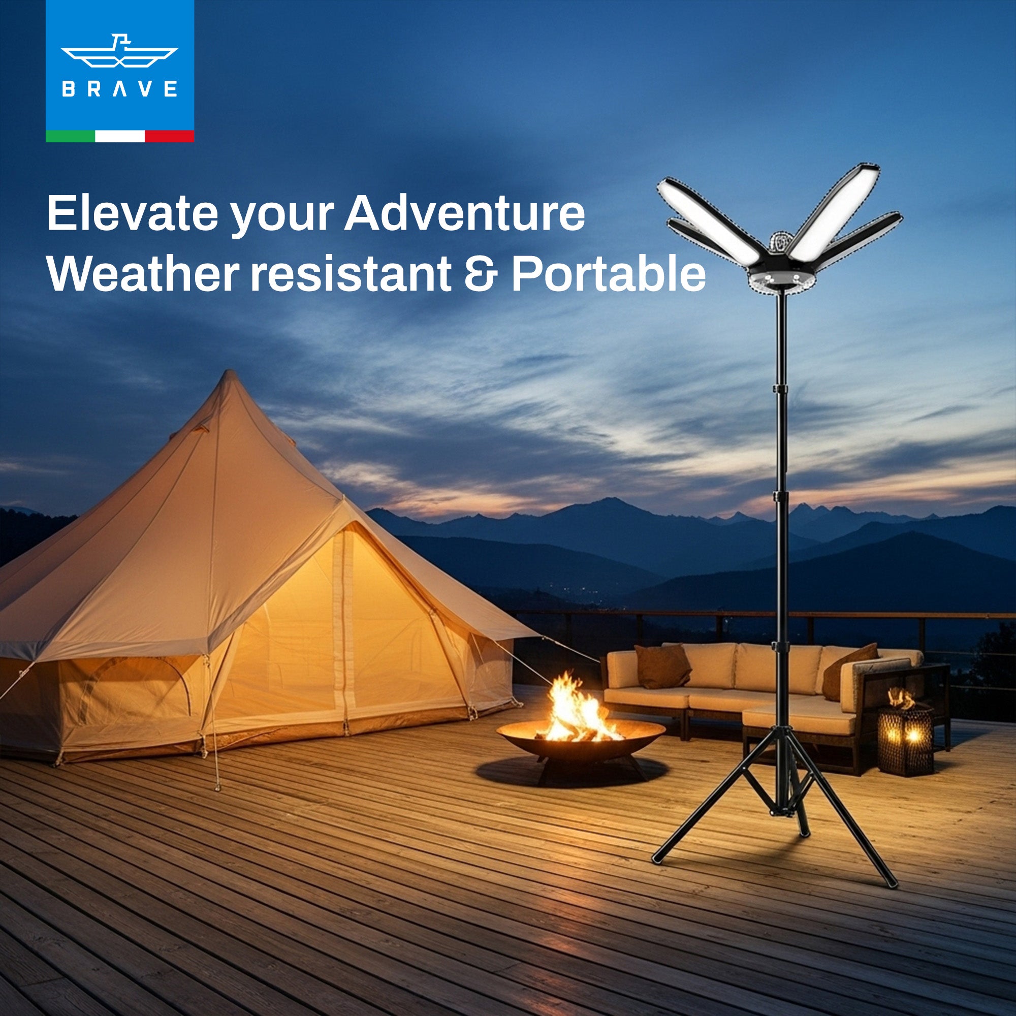 Portable Floodlight with Tripod