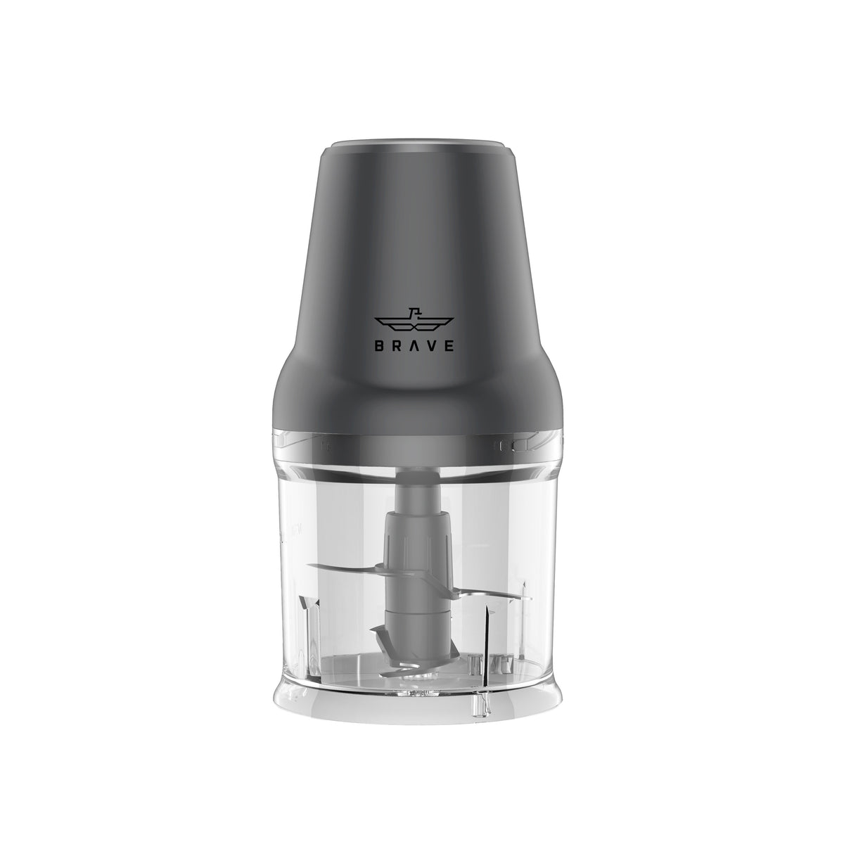 BRAVE BFC-01 Mini Electric Food Chopper 500ml | Vegetable Cutter, Meat Grinder & Egg Beater - Grey