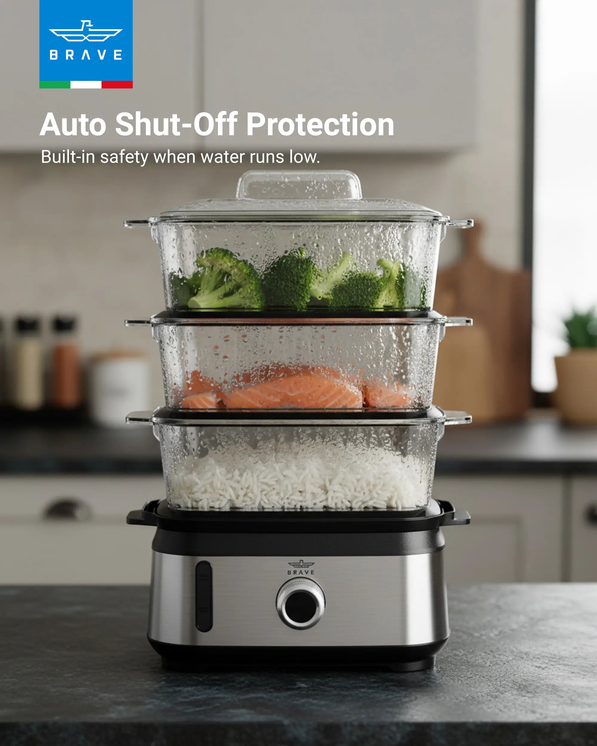 3-Tier Electric Food Steamer