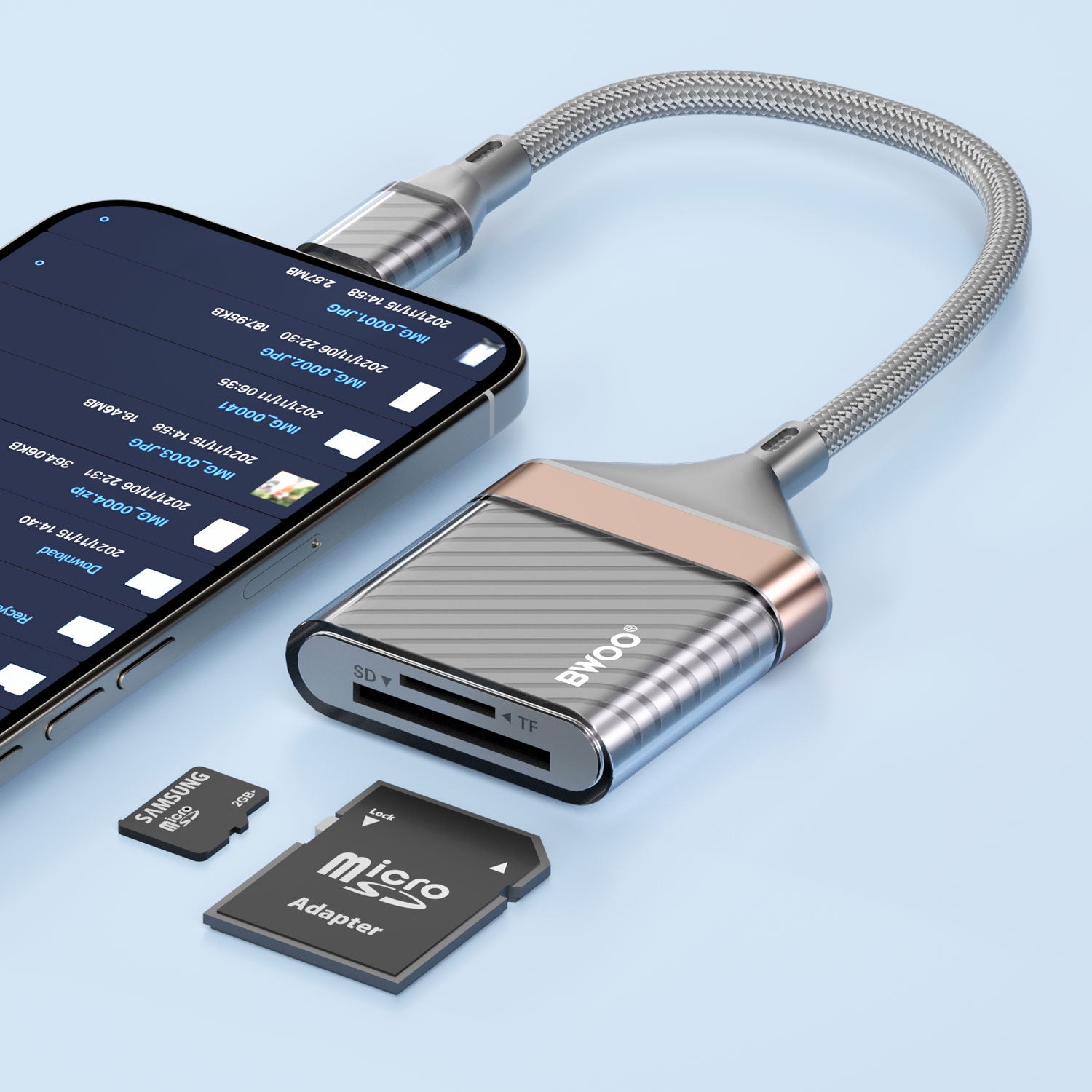 2-in-1 SD/TF Card Reader