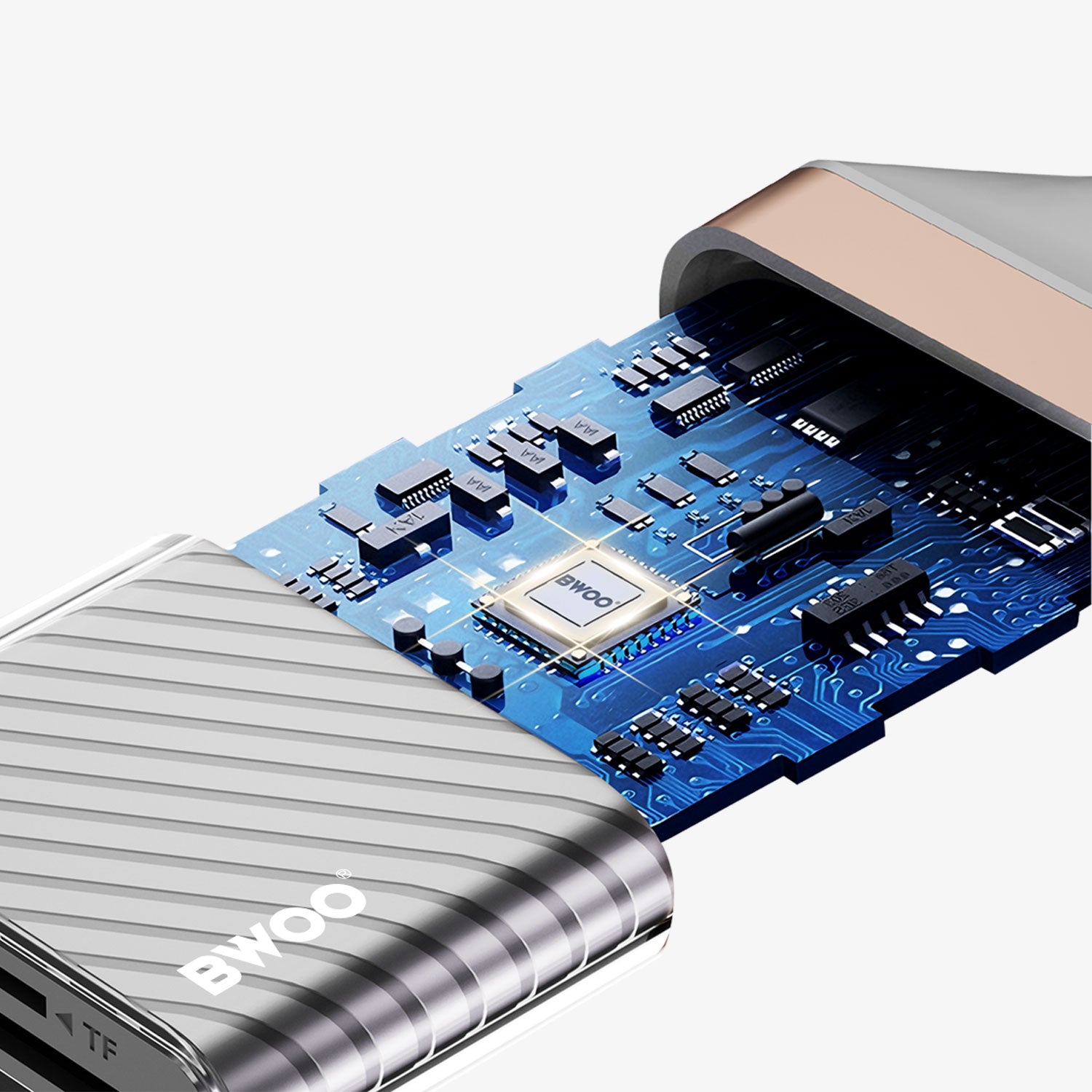 2-in-1 SD/TF Card Reader Lightning | Type-C
