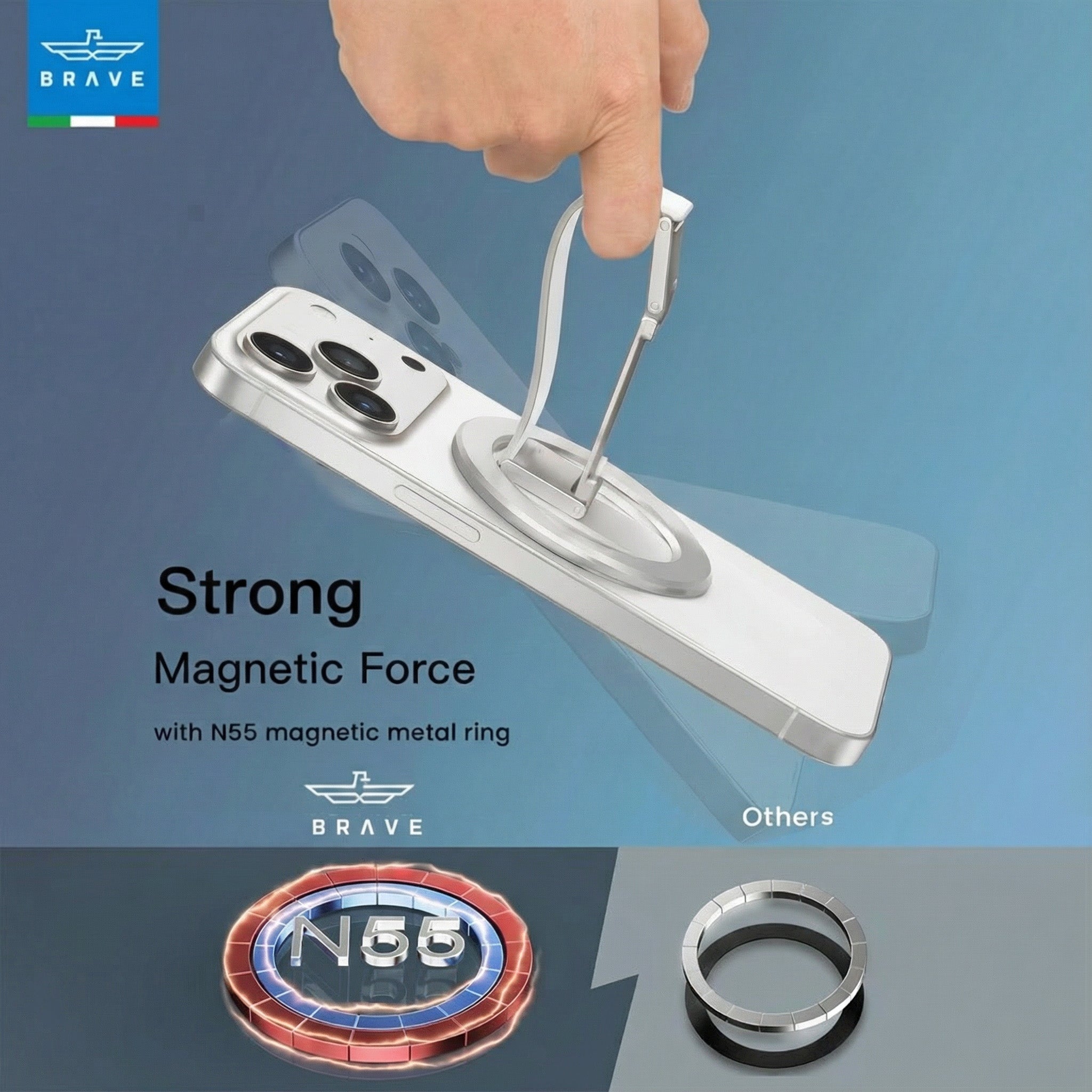 360° Rotatable Magnetic Phone Grip