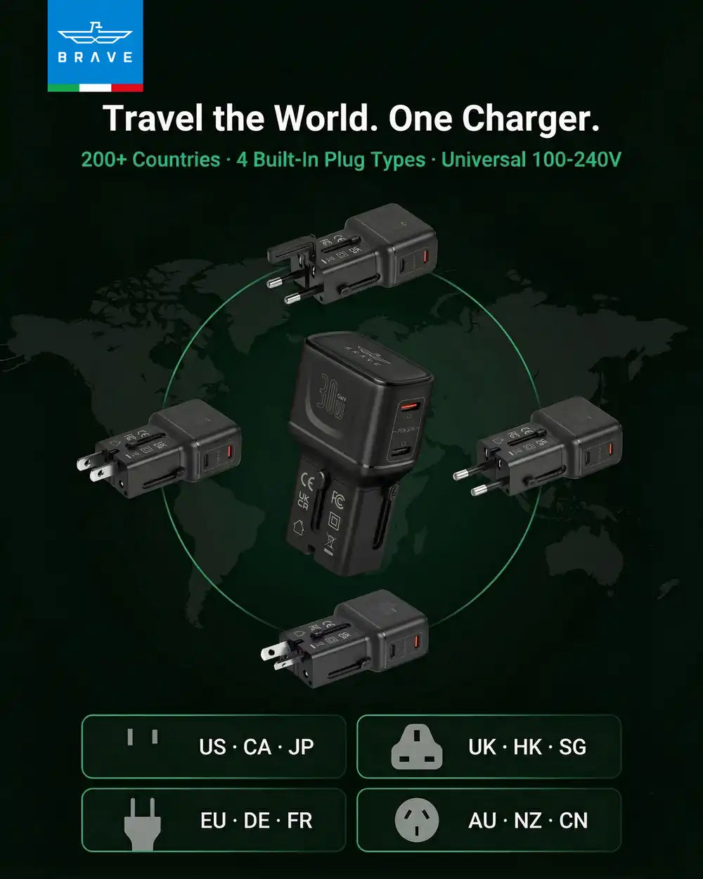 30W GaN Universal Travel