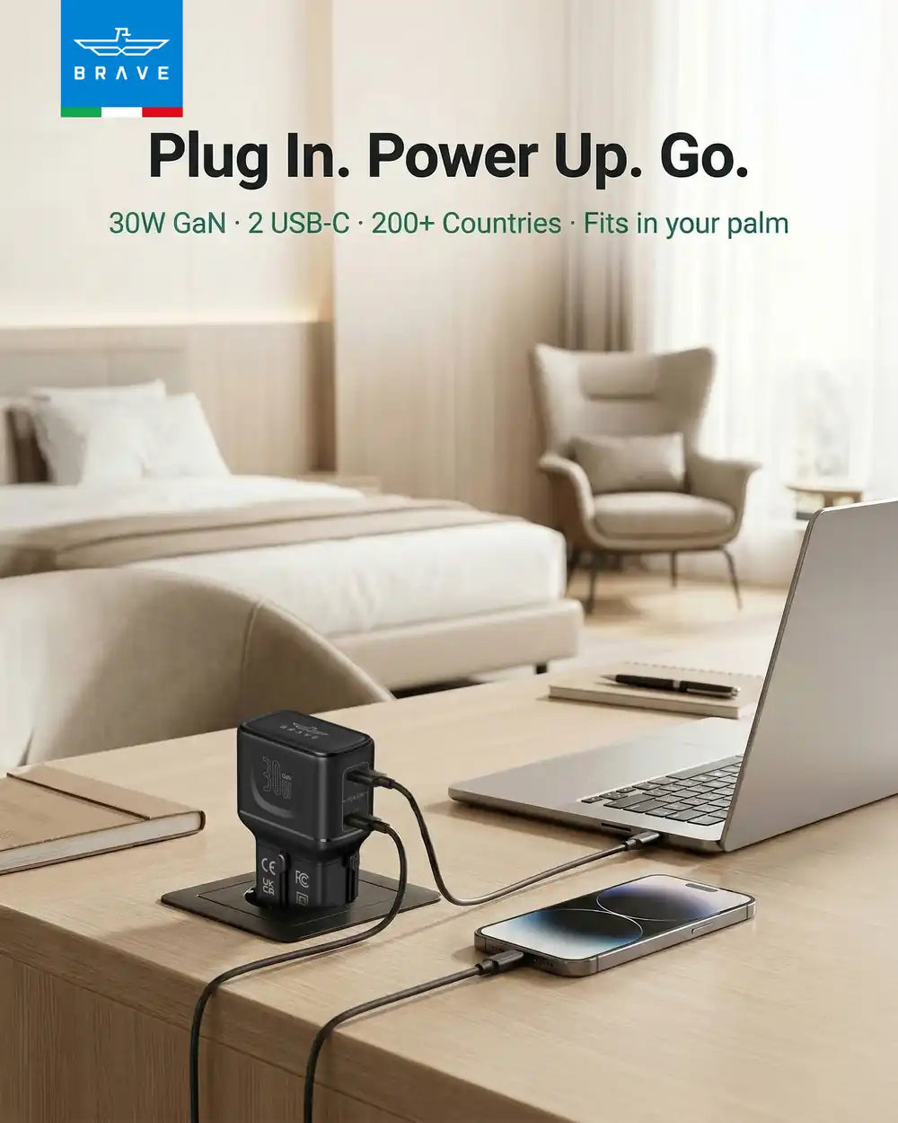 30W GaN Universal Travel