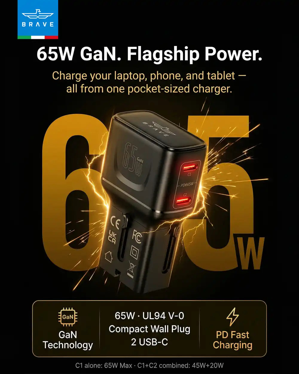 65W GaN Universal Travel