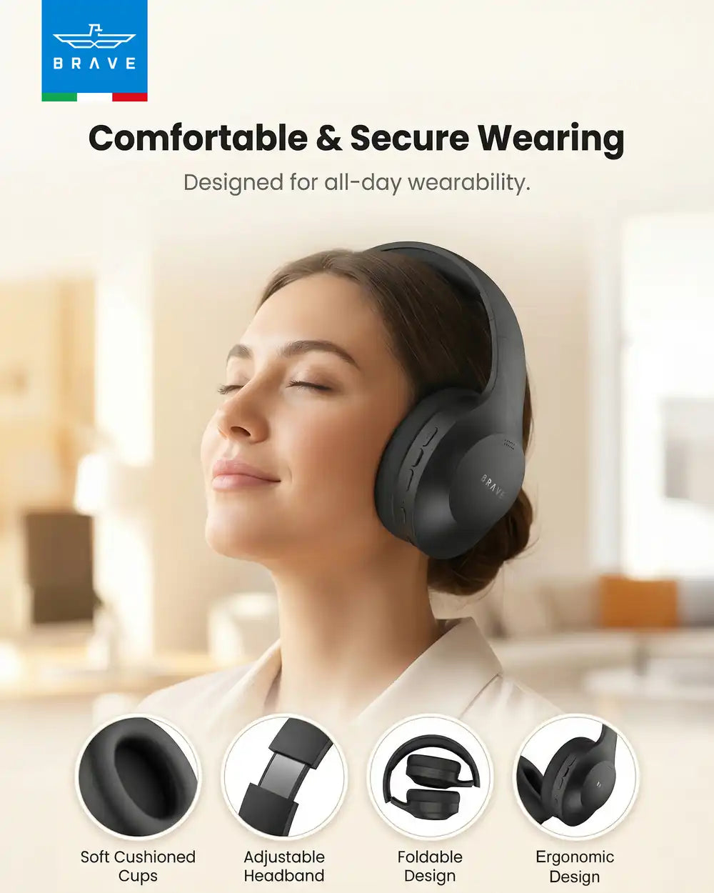 AuraMax ANC Wireless Headphones