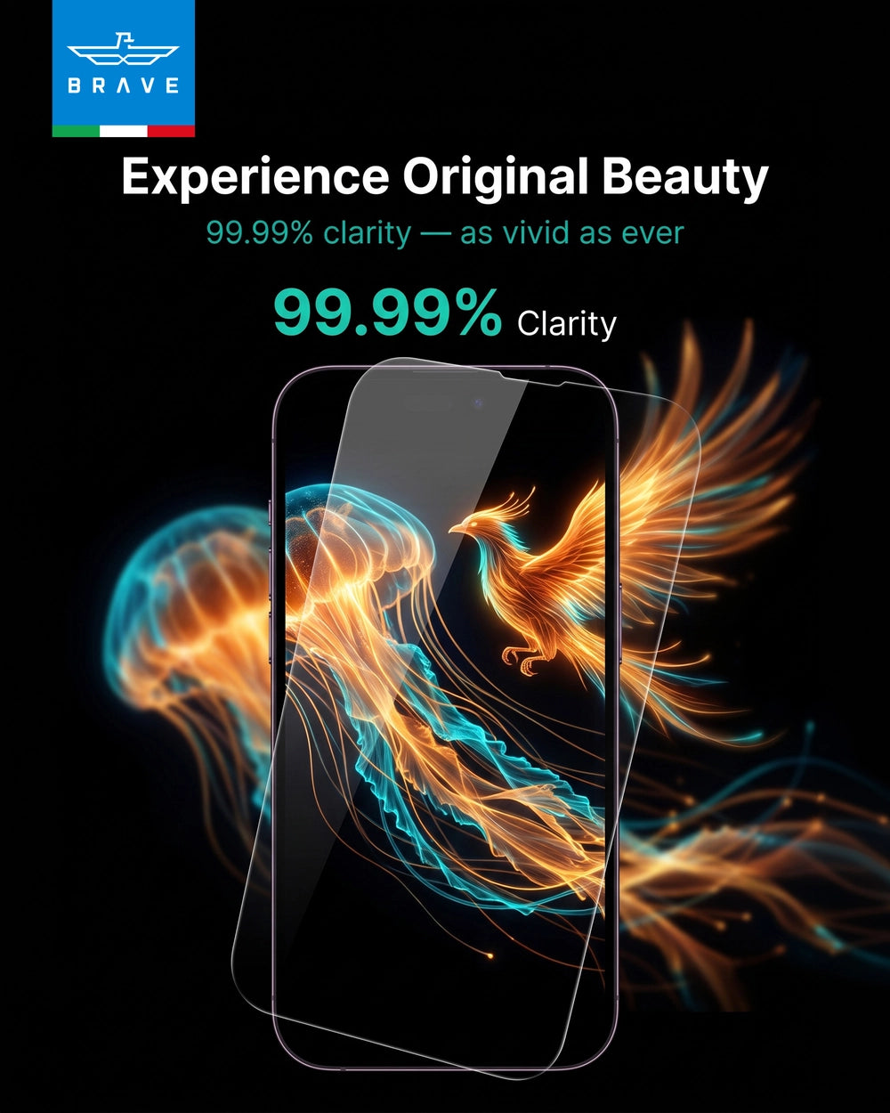 iPhone 18 Pro Max HD Tempered Glass Screen Protector – 9H Hardness