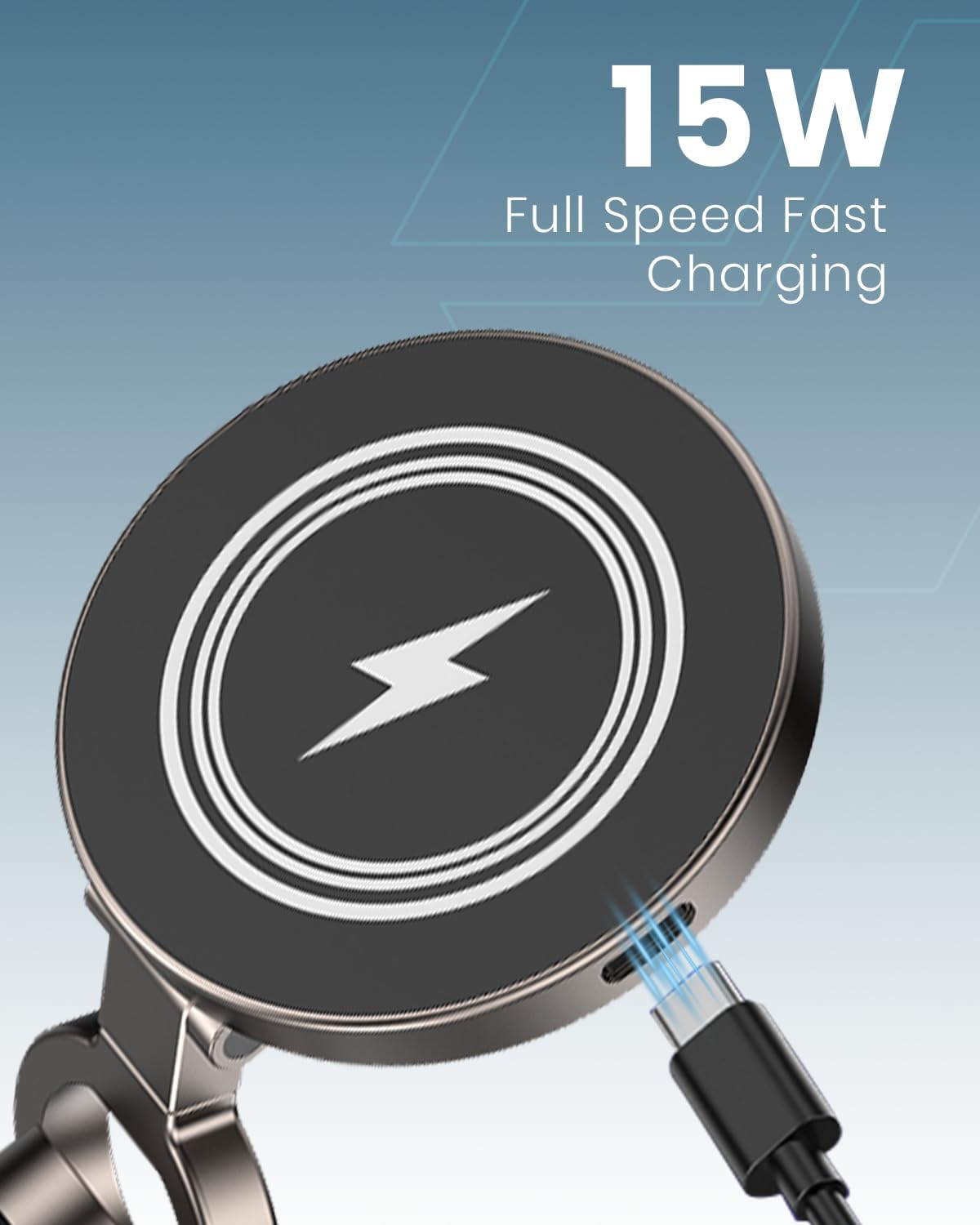 2 IN 1 CAR PHONE HOLDER 15W