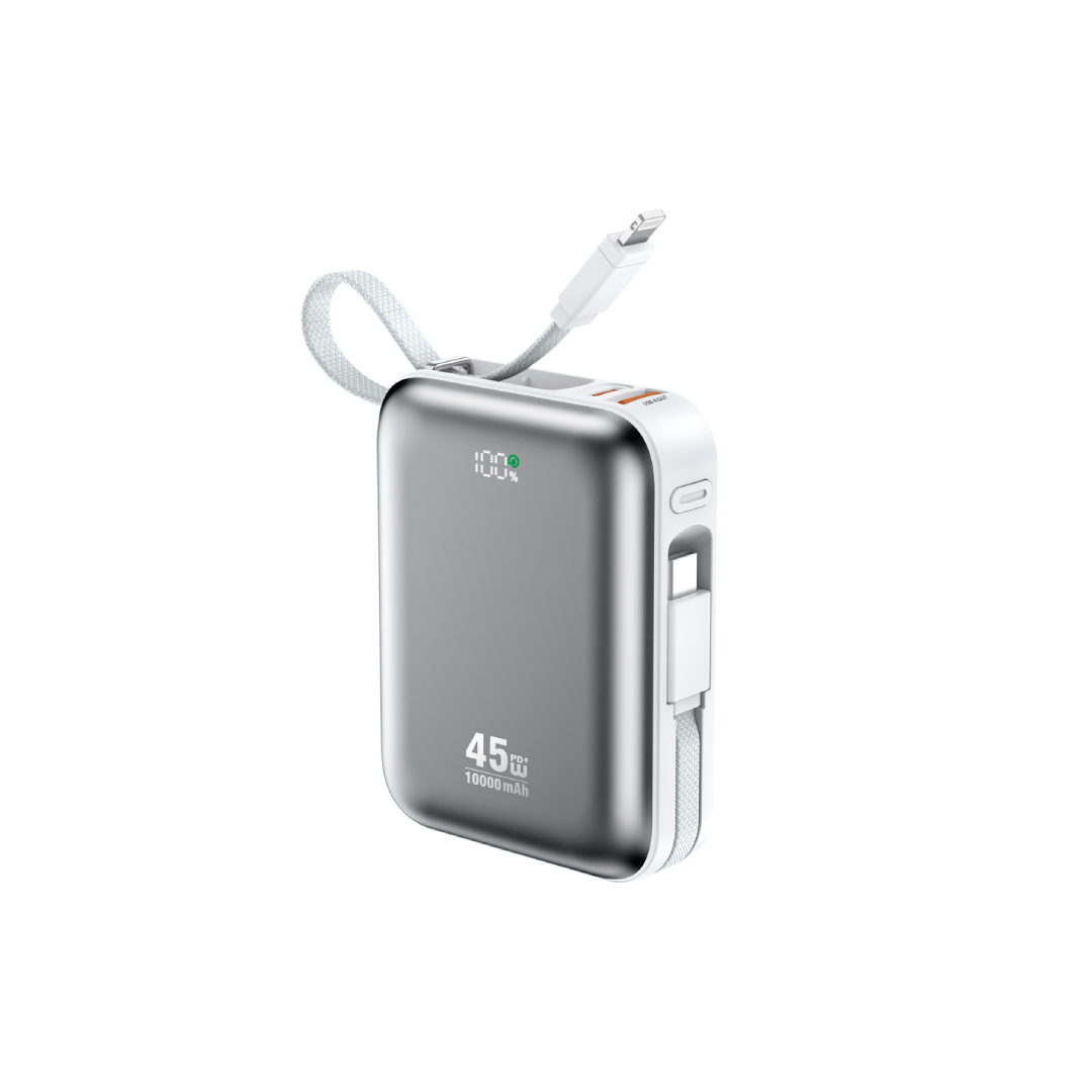 10K Power Bank With Cables