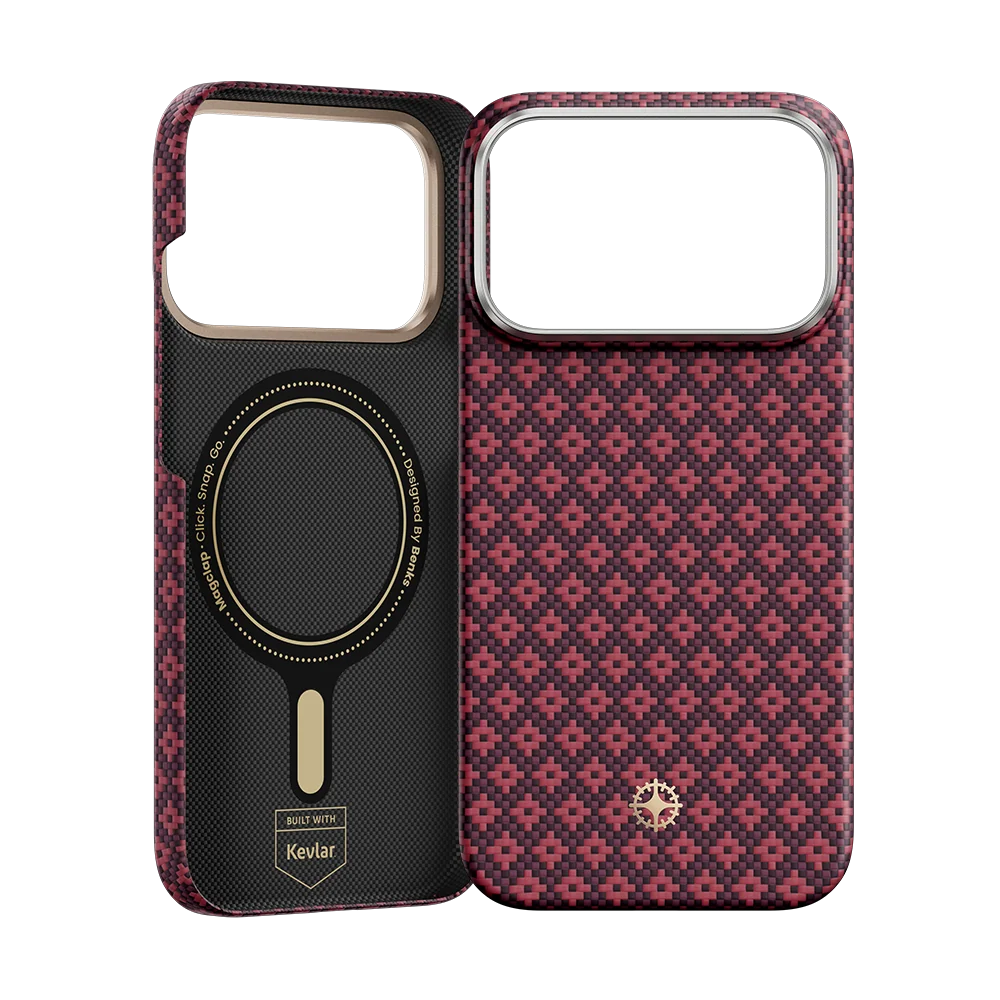 ArmorGrid Air Cherry Purple Case built with Kevlar® for iPhone 18 Pro Max |  iPhone 17 Pro Max