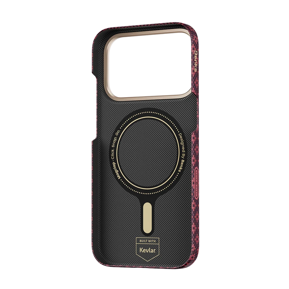 ArmorGrid Air Cherry Purple Case built with Kevlar® for iPhone 18 Pro Max |  iPhone 17 Pro Max