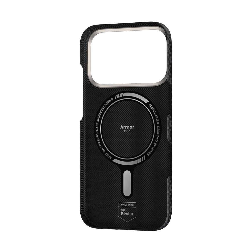 BENKS ARMORGRID AIR C1 PHONE CASE BUILT WITH KEVLAR® IP18 PRO MAX -17 PRO MAX BLACK