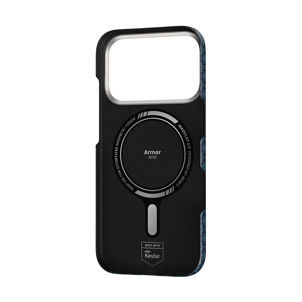BENKS ARMORGRID AIR C1 PHONE CASE BUILT WITH KEVLAR® IP18 PRO MAX -17 PRO MAX BEYOND BLUE