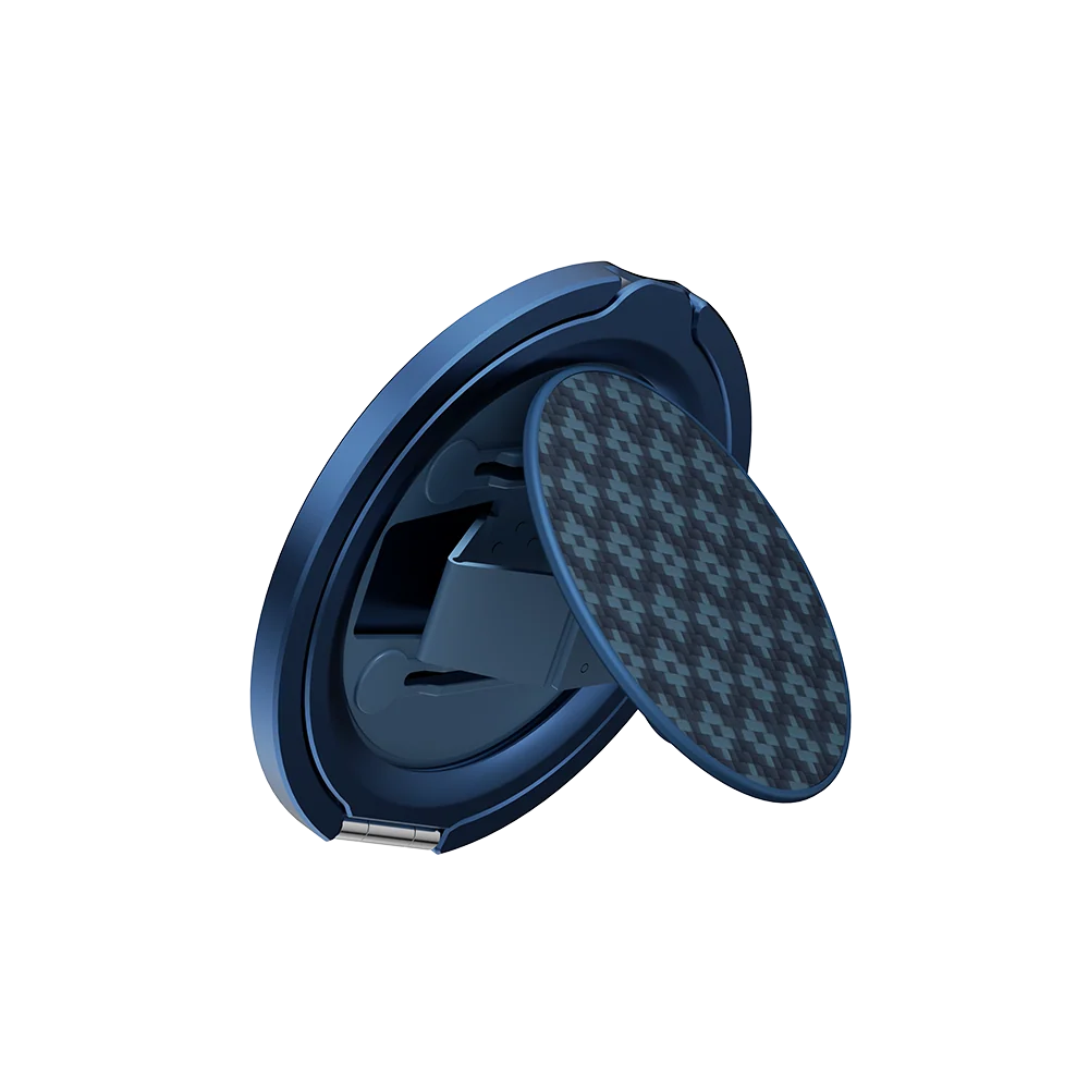 ArmorPop Phone Grip & Stand - ArmorGrid Blue
