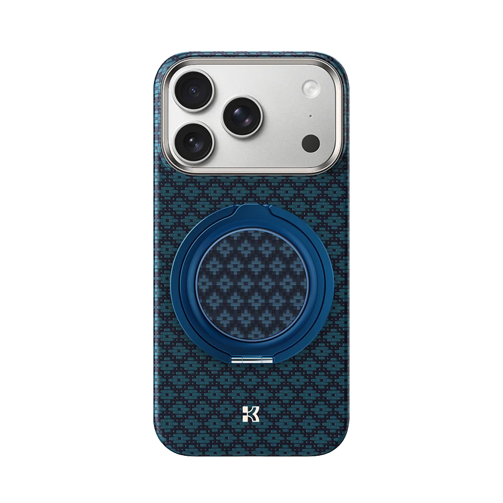 ArmorPop Phone Grip & Stand - ArmorGrid Blue