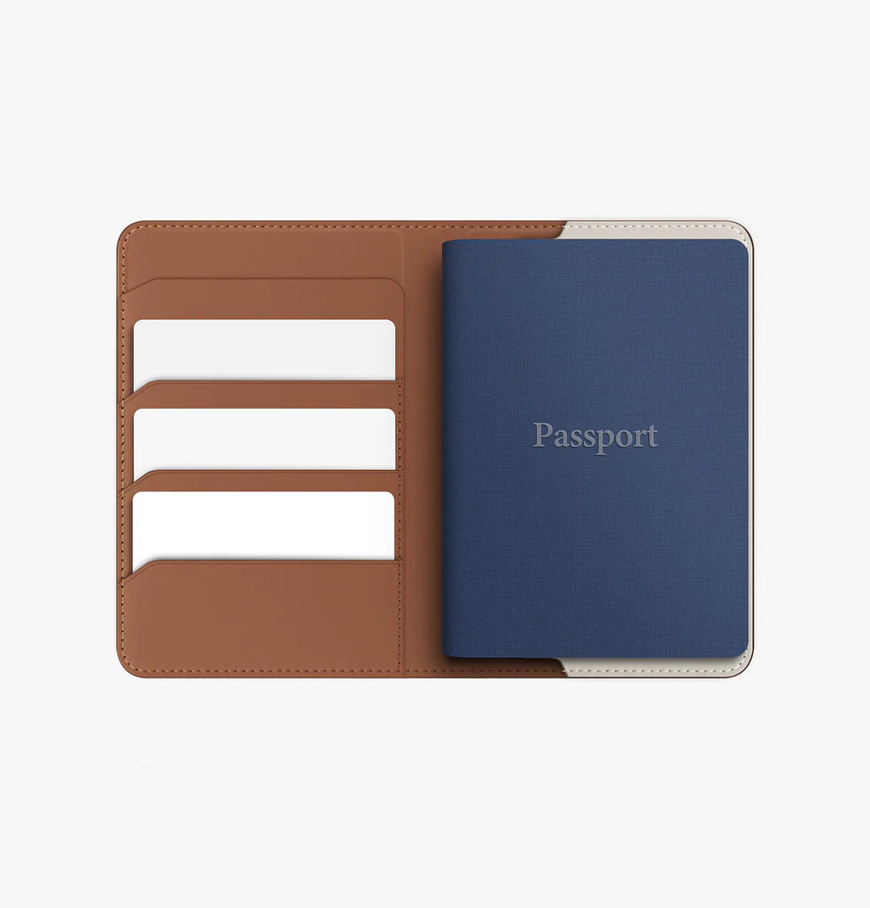 Belmont Find My Vegan Leather Passport Holder