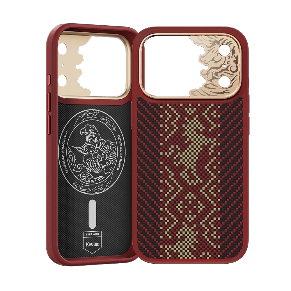 Knight Air Red Case built with Kevlar® for iPhone 18 Pro Max