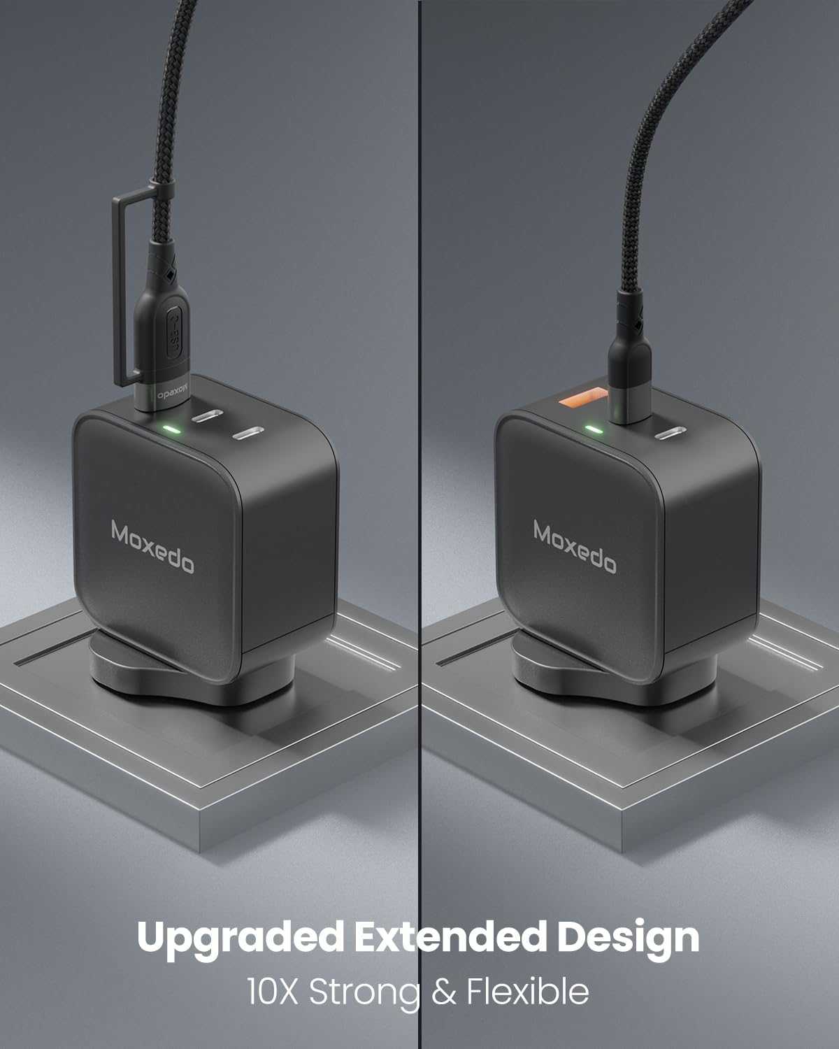 2 in 1 60W PD Interchangeable Cable