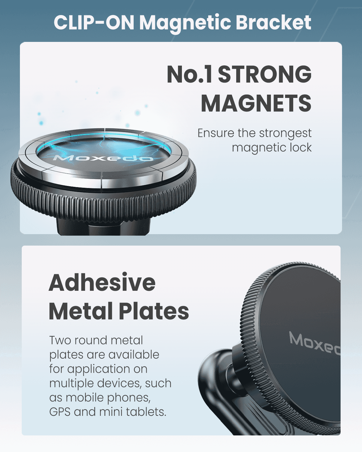 Clip-On Magnetic Bracket