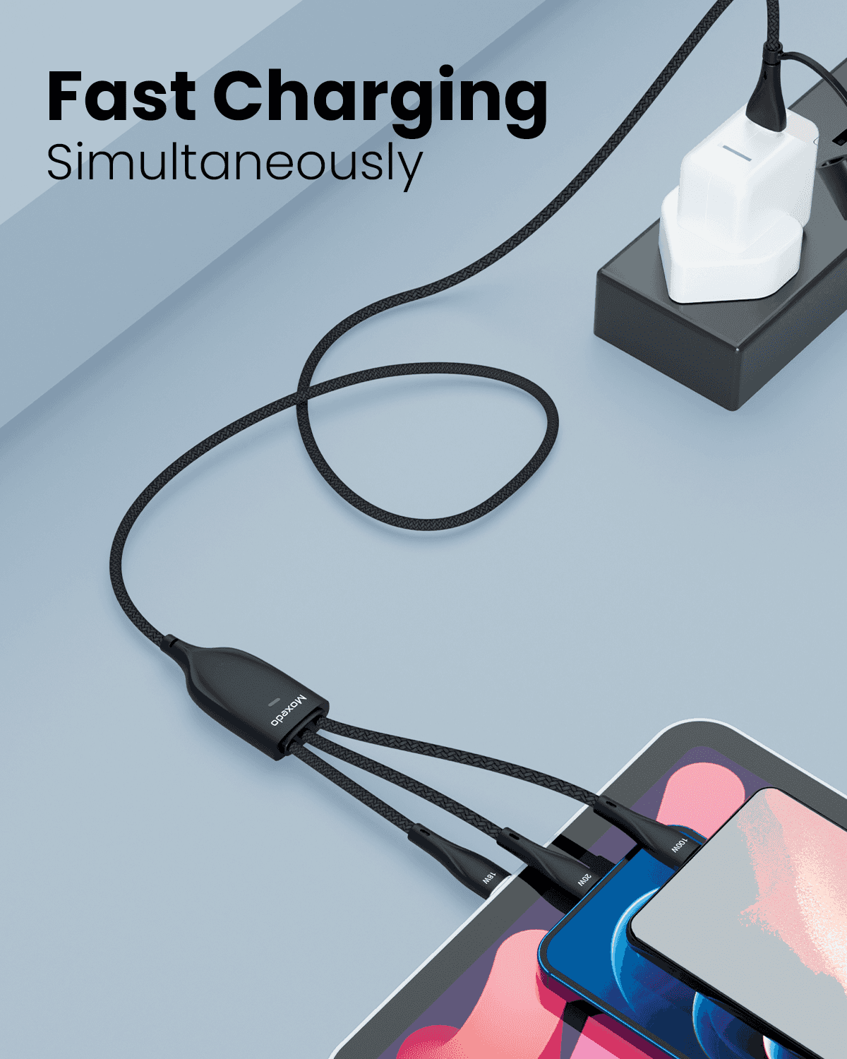 3 in 2 Interchangeable Cable