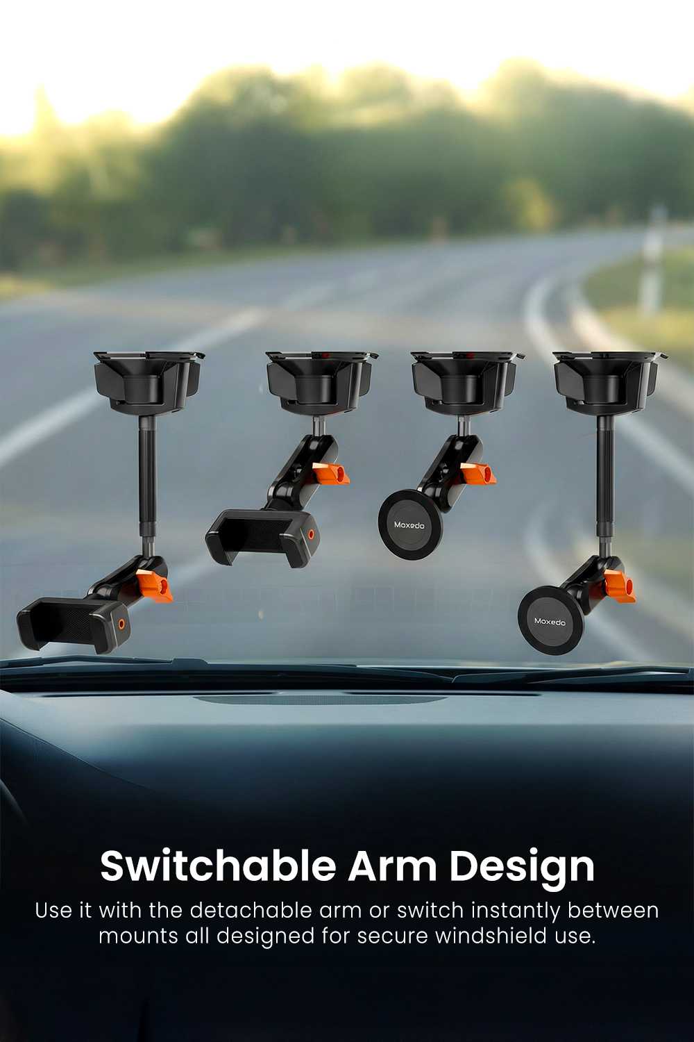 2 in 1 Car Phone Holder