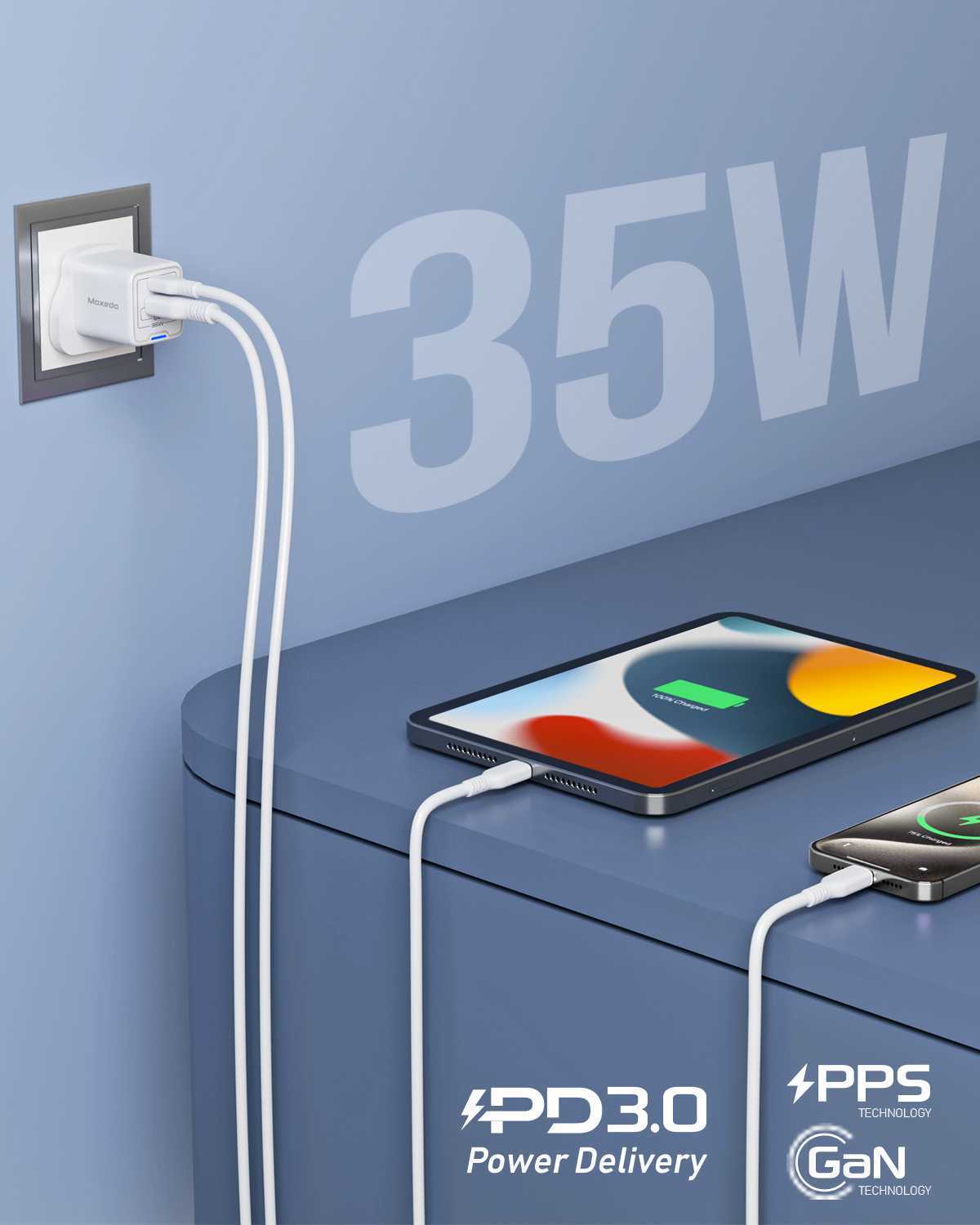 Volton Pro PD GaN Charger 35WVolton Pro PD GaN Charger 35W