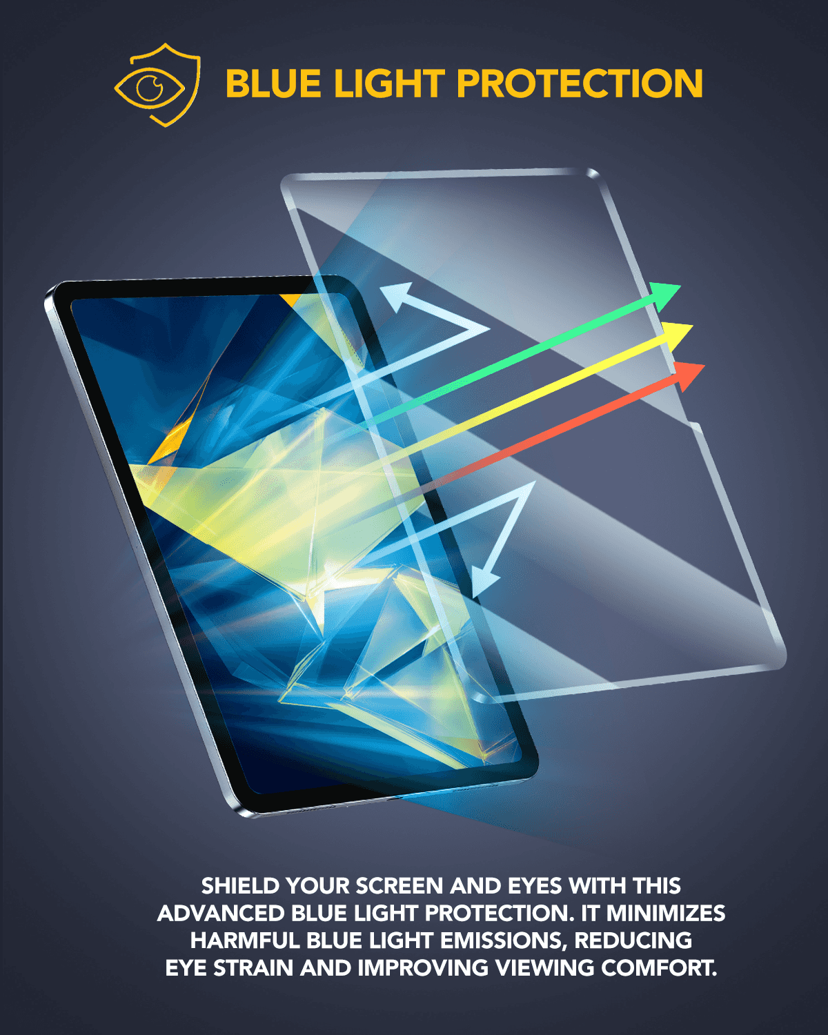 Diamond Cut Edge iPad Screen Protector