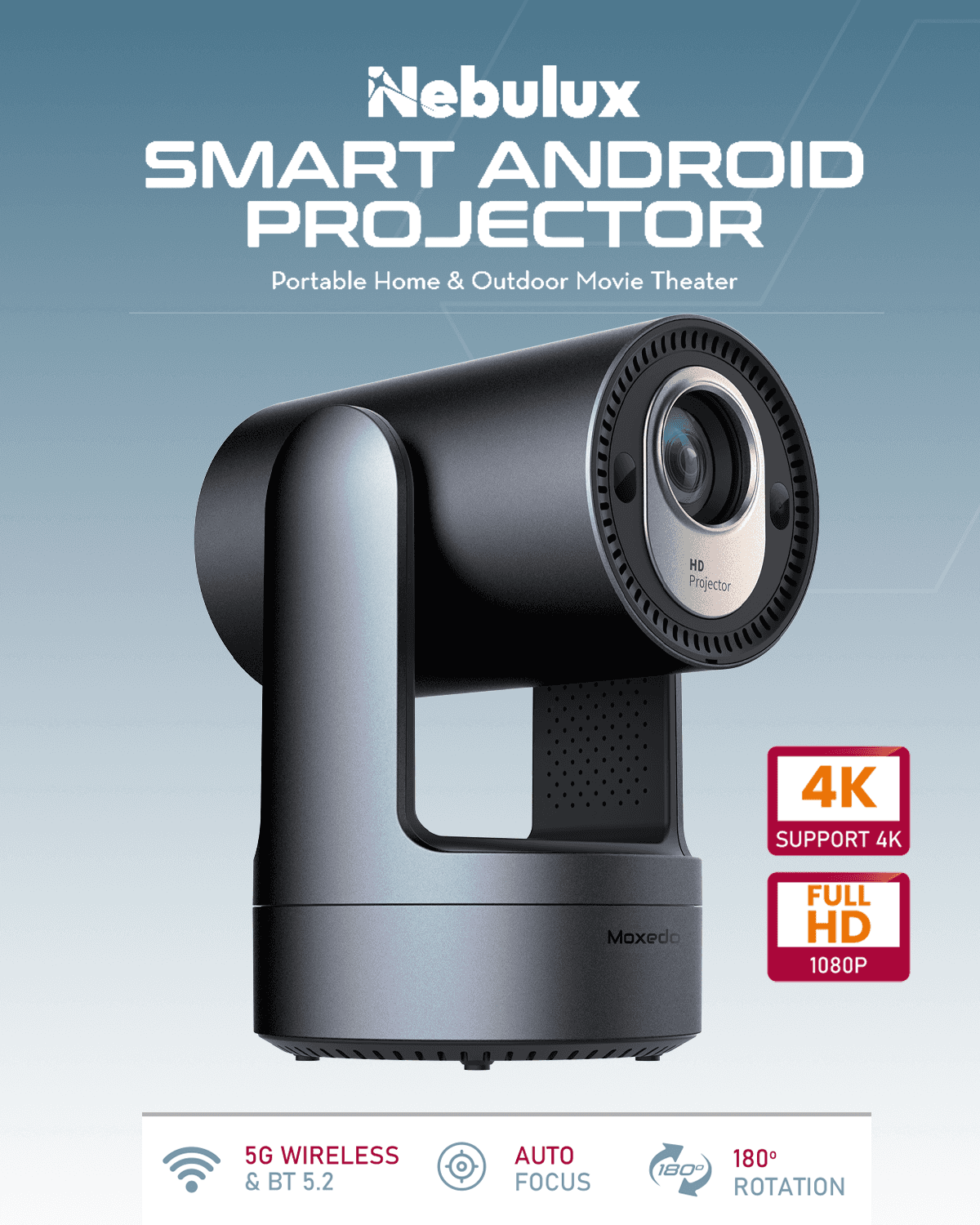 Nebulux Smart Android Projector