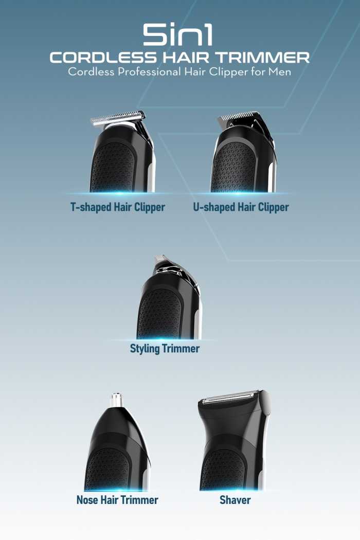 5 in 1 Cordless Hair Trimmer