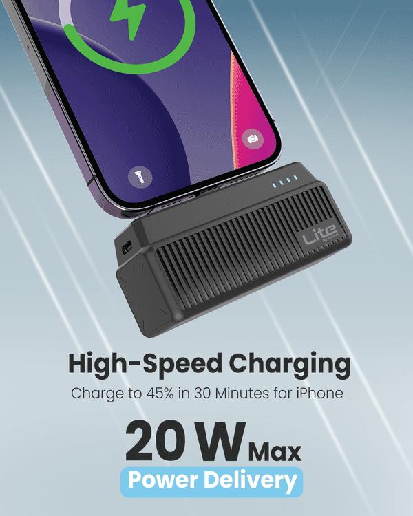 5000 mAh Mini-Pocket Power Bank 20W Lightning