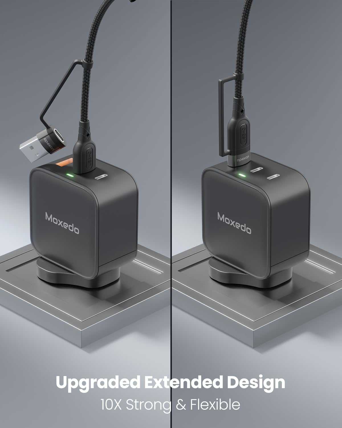 2 in 1 30W PD Interchangeable Cable